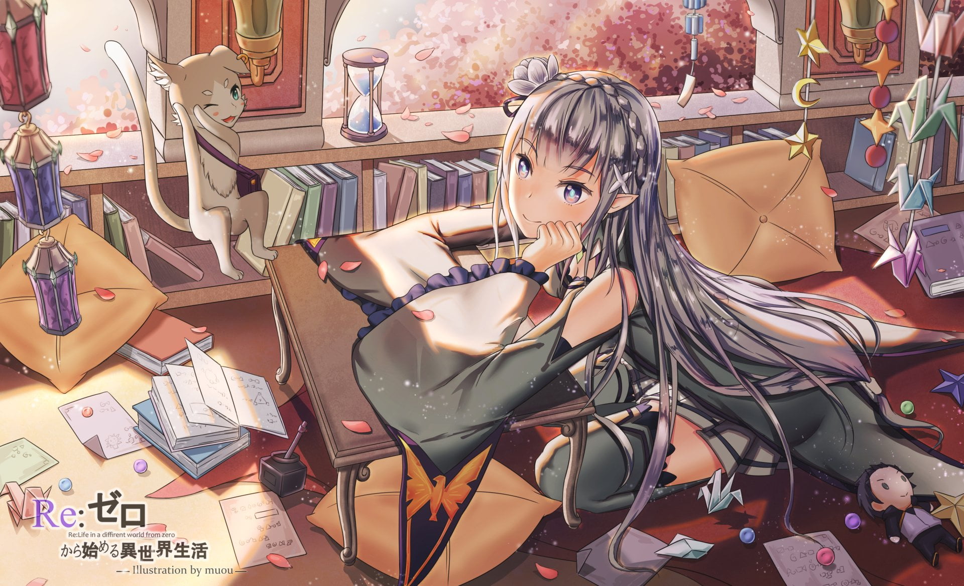 1080P, toy, mannequin, abundance, Pack (Re:ZERO), human representation, lifestyles, Emilia (Re:ZERO), women, real people, art and craft, high angle view, HD Wallpaper