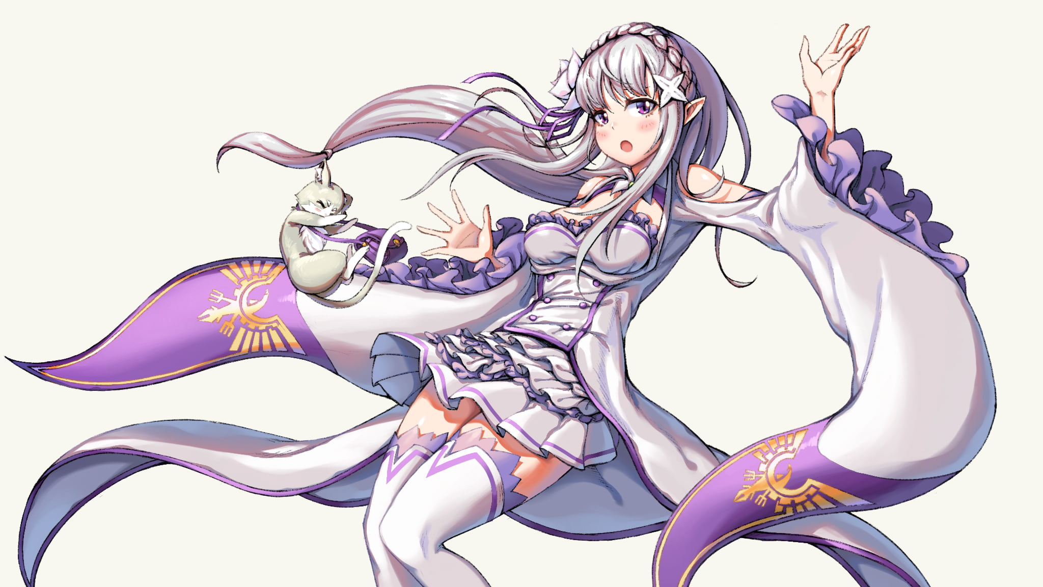 Pack (Re:ZERO), 1080P, Anime, Re:ZERO -Starting Life in Another World-, Emilia (Re:ZERO), HD Wallpaper