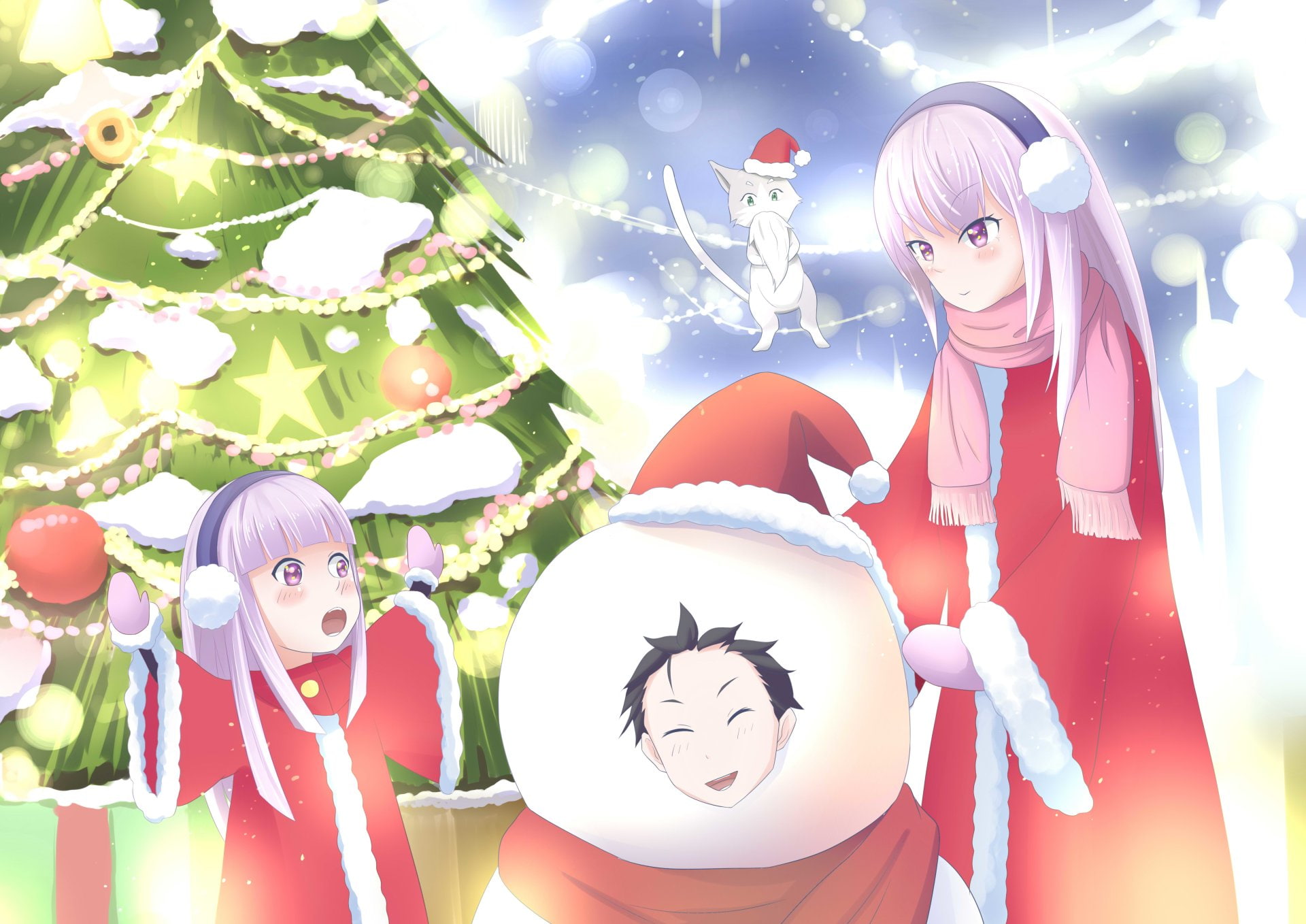 Pack (Re:ZERO), Anime, Re:ZERO -Starting Life in Another World-, Subaru Natsuki, 1080P, Emilia (Re:ZERO), HD Wallpaper