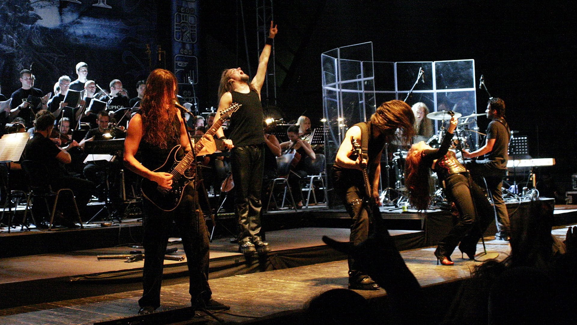 people, festival, men, group of people, popular music concert, rock music, arts culture and entertainment, crowd, epica, guitar, spectator, real people, HD Wallpaper