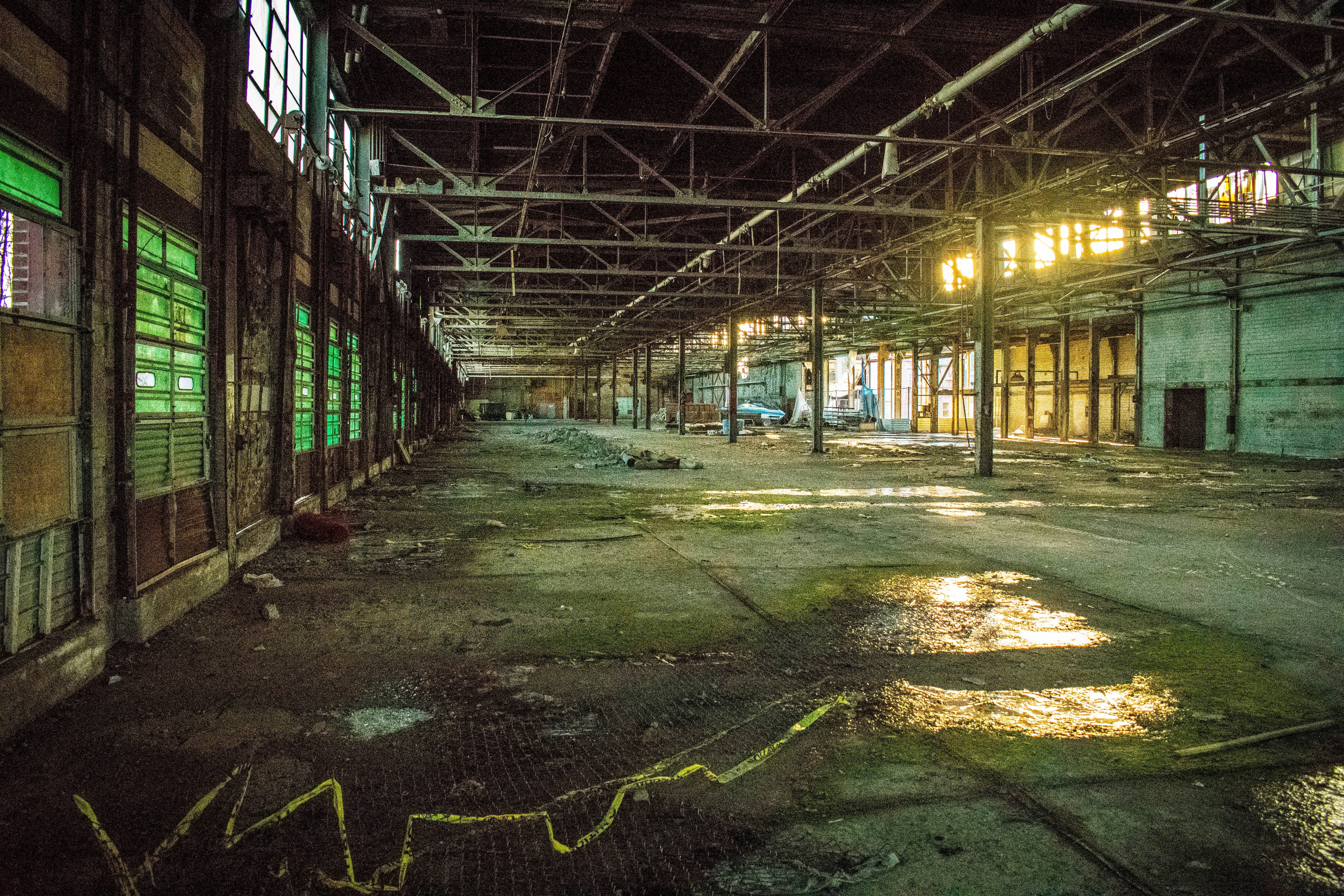 aged, architectural column, steel, structure, no people, factory, grunge, destruction, architecture, obsolete, window, sunlight, Dirty, the way forward, HD Wallpaper