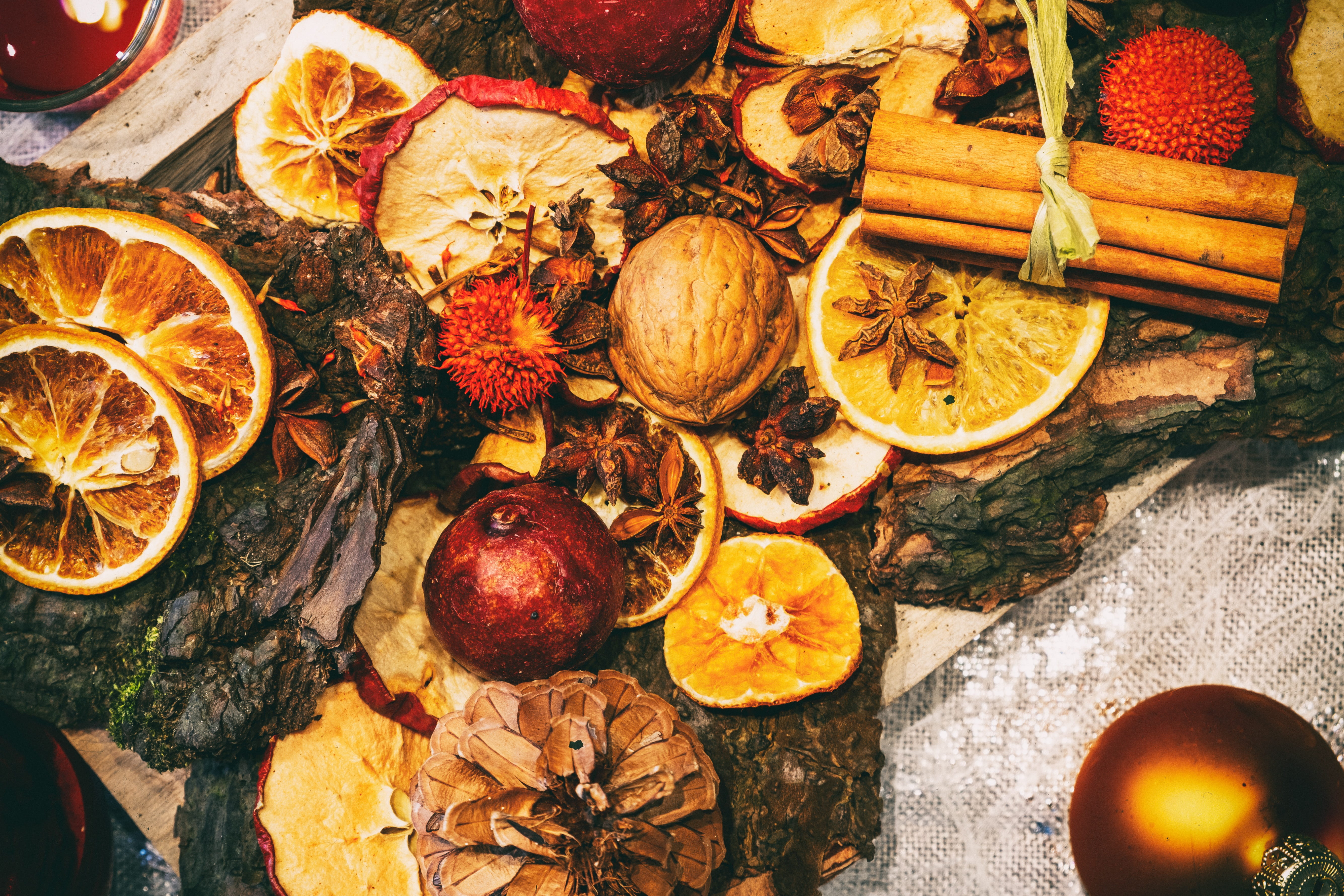 choice, wine eight, healthy eating, citrus fruit, orange, table, food and drink, advent, high angle view, christmas time, christmas, spice, slice, directly above, HD Wallpaper