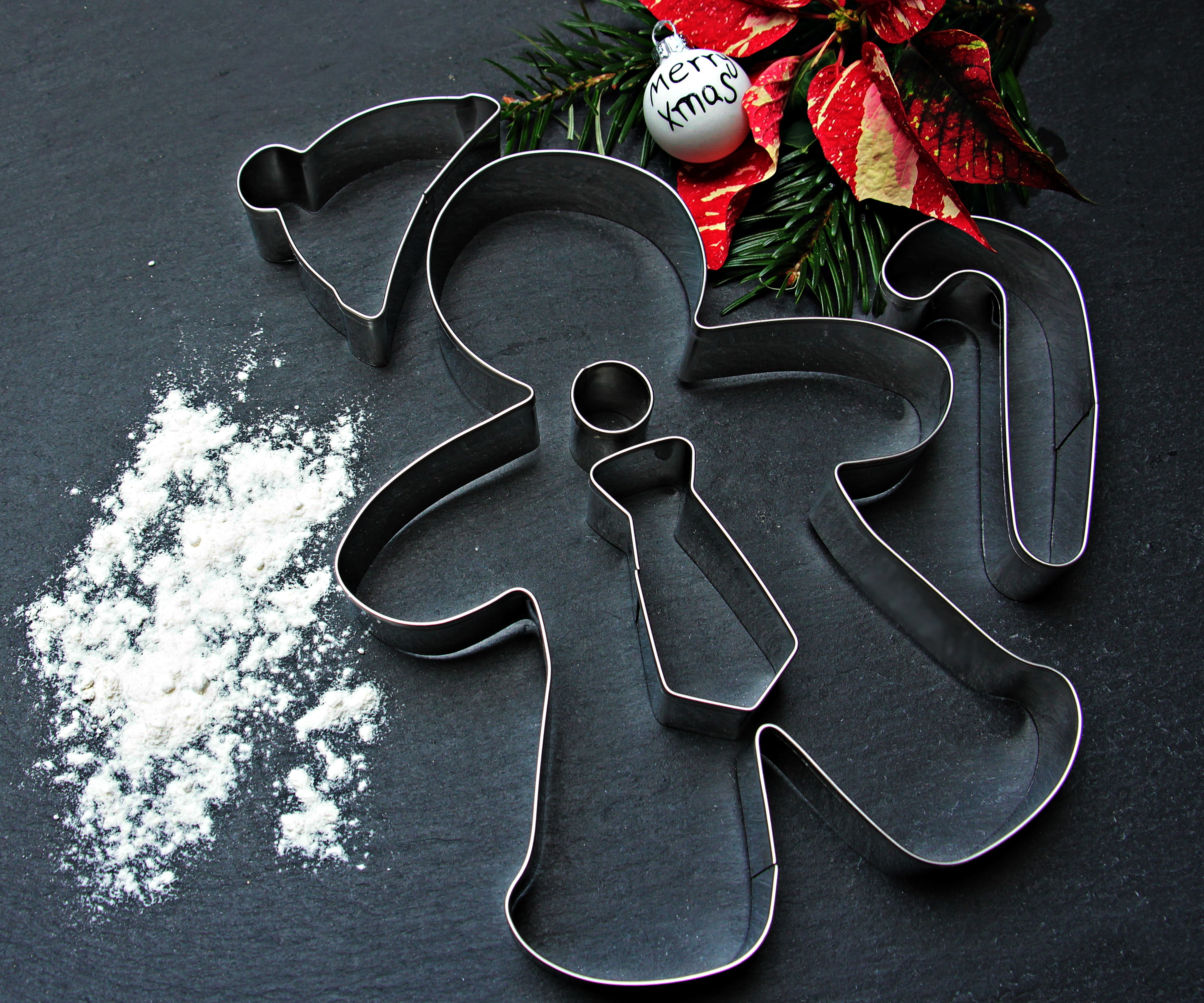 gray, man, christmas decoration, plant, wood - material, walking stick, nicholas, preparation, cookie, christmas tree, tie, decoration, background, greeting card, HD Wallpaper