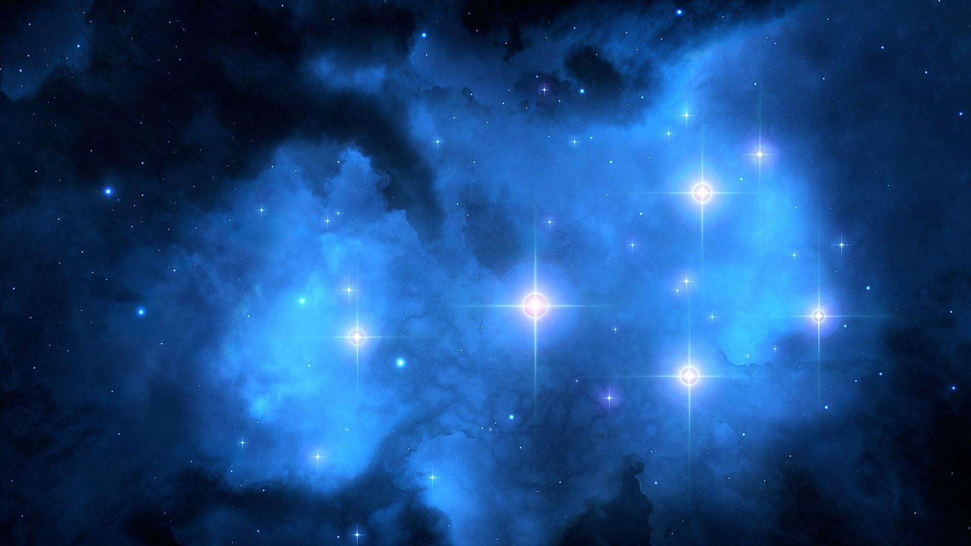 nature, nebular, constellation, seven, arts culture and entertainment, stars, pleiades, brightstars, no people, nightlife, smoke - physical structure, backgrounds, HD Wallpaper