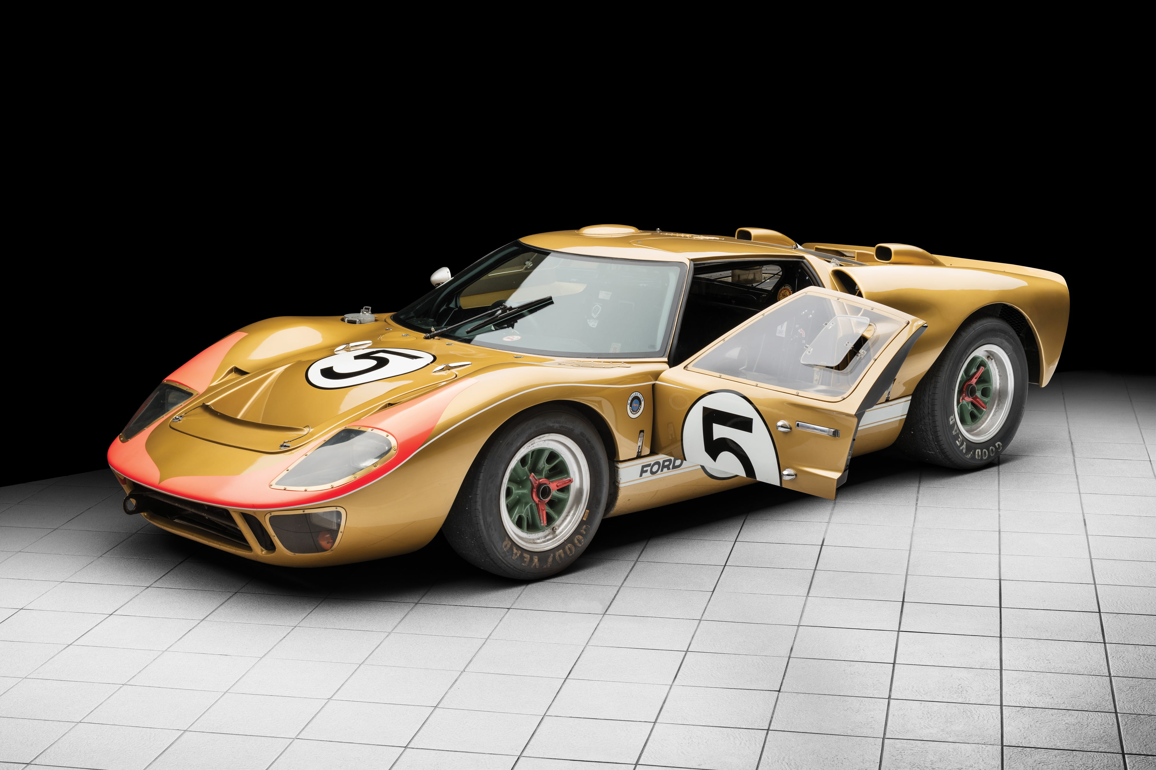 Ford, 24 Hours of Le Mans, Lights, Ford GT40, 1966, The door, Sportprototip, Sports car, 4K, GT40, Sports prototype, HD Wallpaper