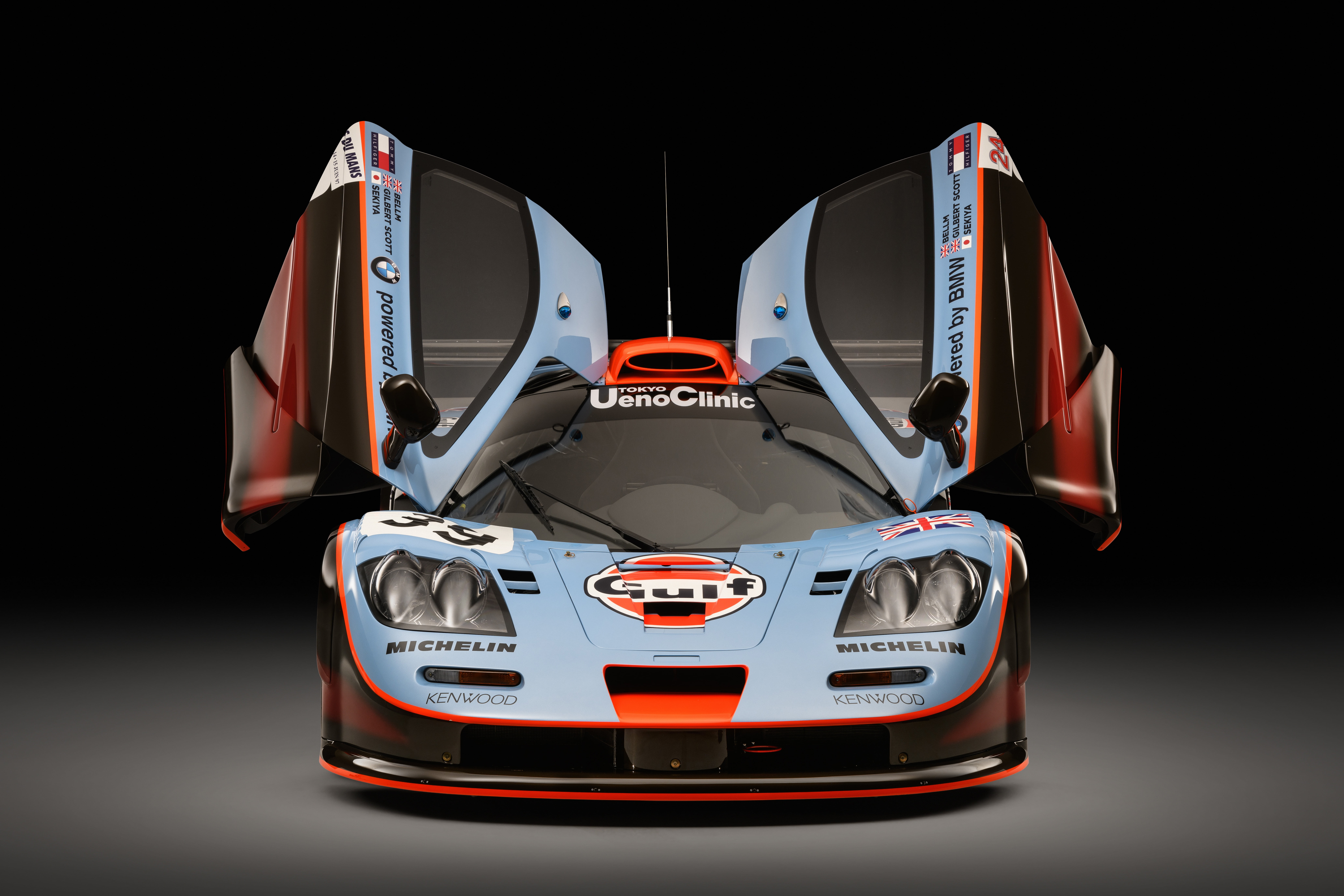 24 Hours of Le Mans, McLaren F1 GTR long tail 25R, 1993, GTR, Sports car, Lights, 8K, Door, McLaren F1, McLaren, HD Wallpaper