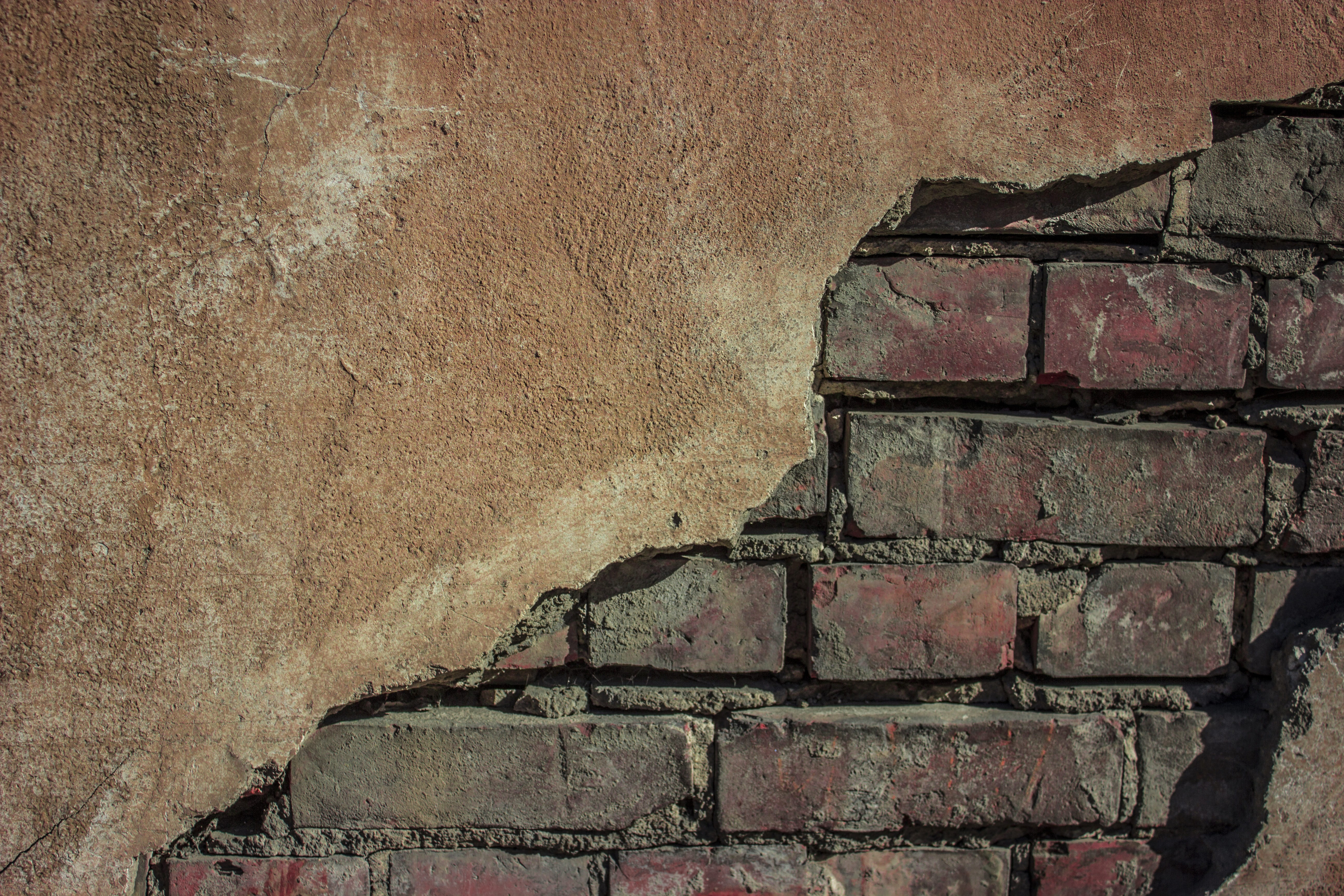 no people, surface, pattern, wood texture, direct, 5K, rough, fray, dirty, day, brick wall, city, textured, cement, nature, close-up, building exterior, HD Wallpaper