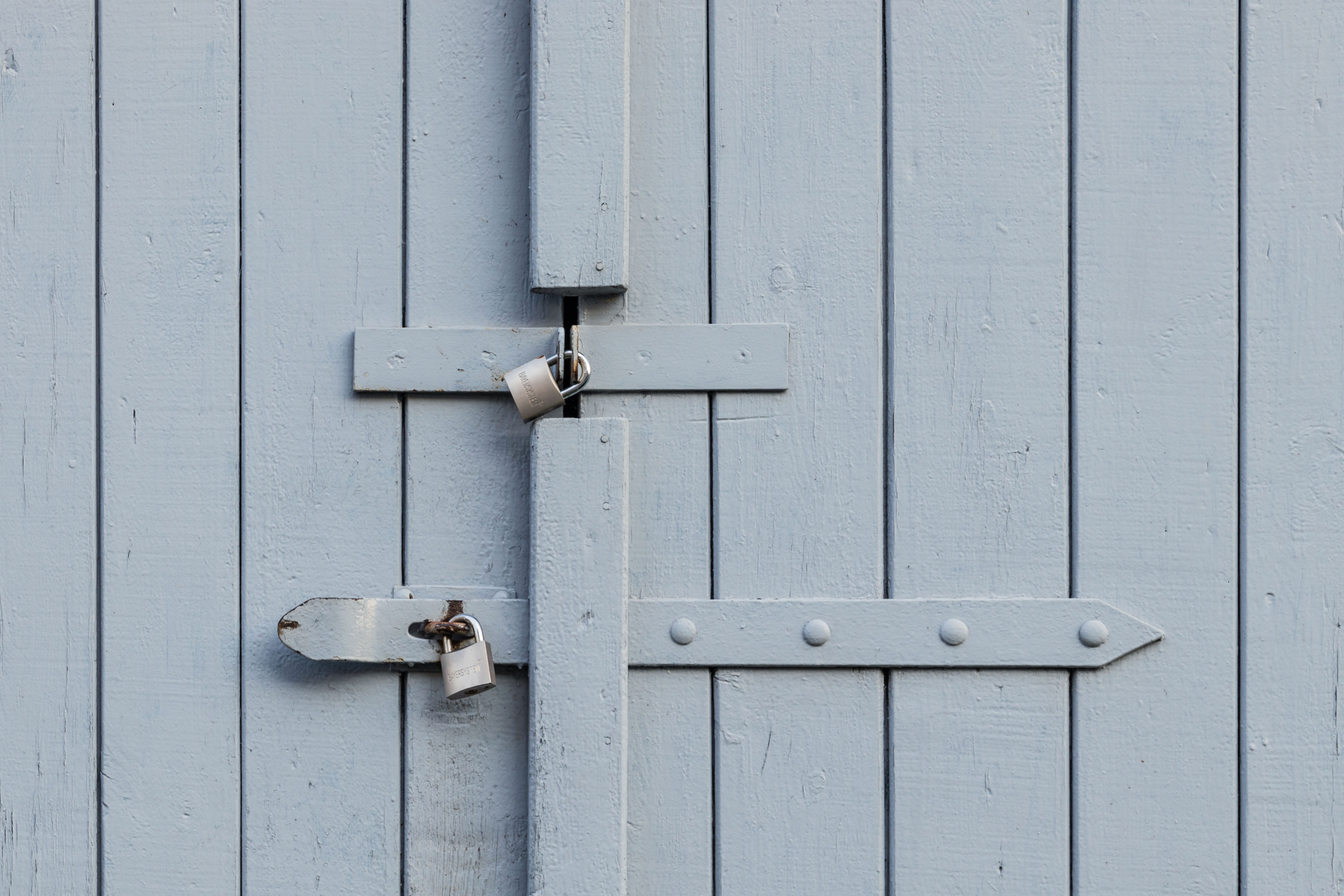 old-fashioned, farming, closed, vertical, padlocks, 5K, grey, outdoors, backgrounds, entrance, wood, accessibility, metal, old, paint, plank, padlock, HD Wallpaper