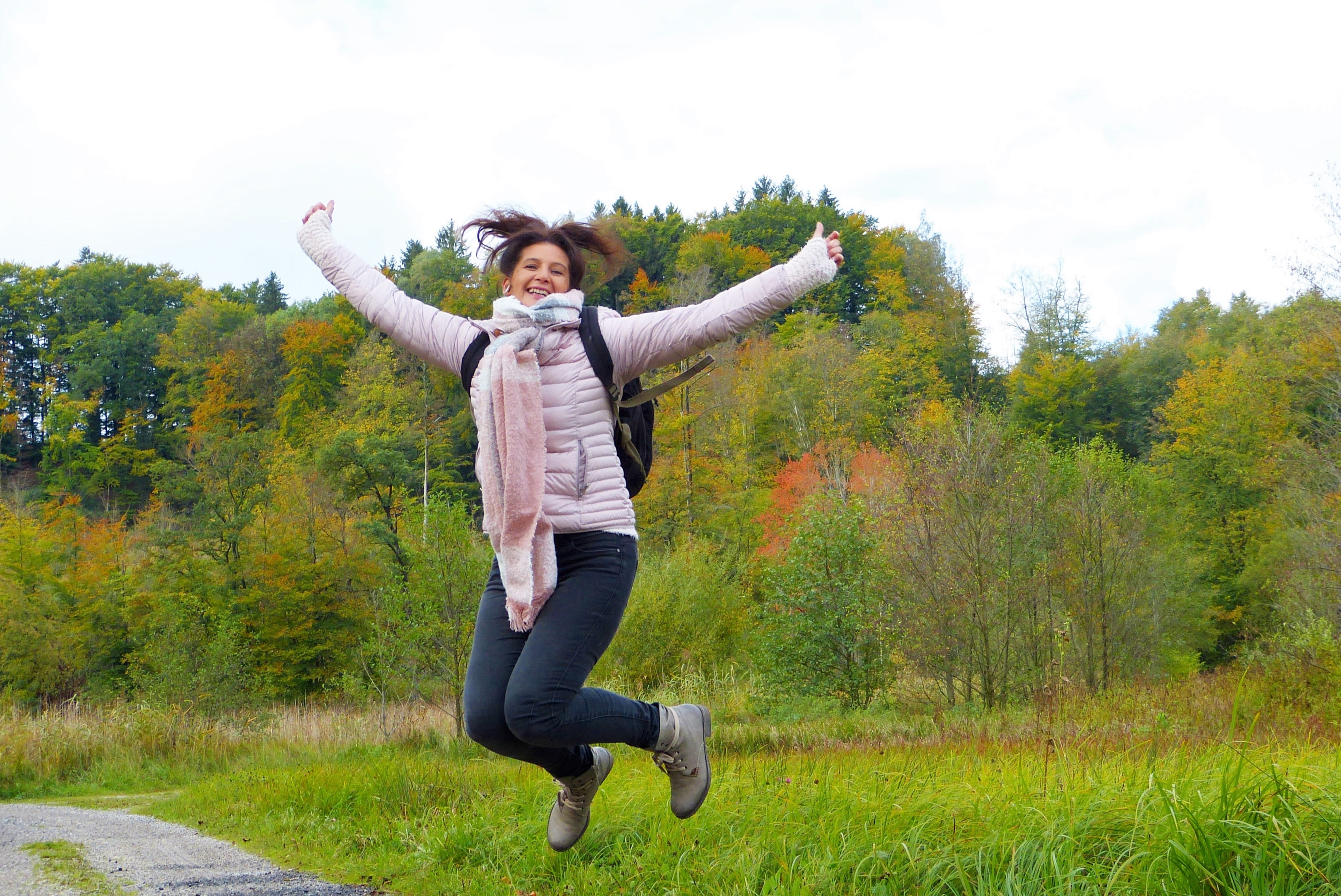 depression, blue, autumn, human limb, human, away, immune system, flu, emotion, carefree, air jump, young adult, cold, outdoors, menopause, muscles, relax, HD Wallpaper