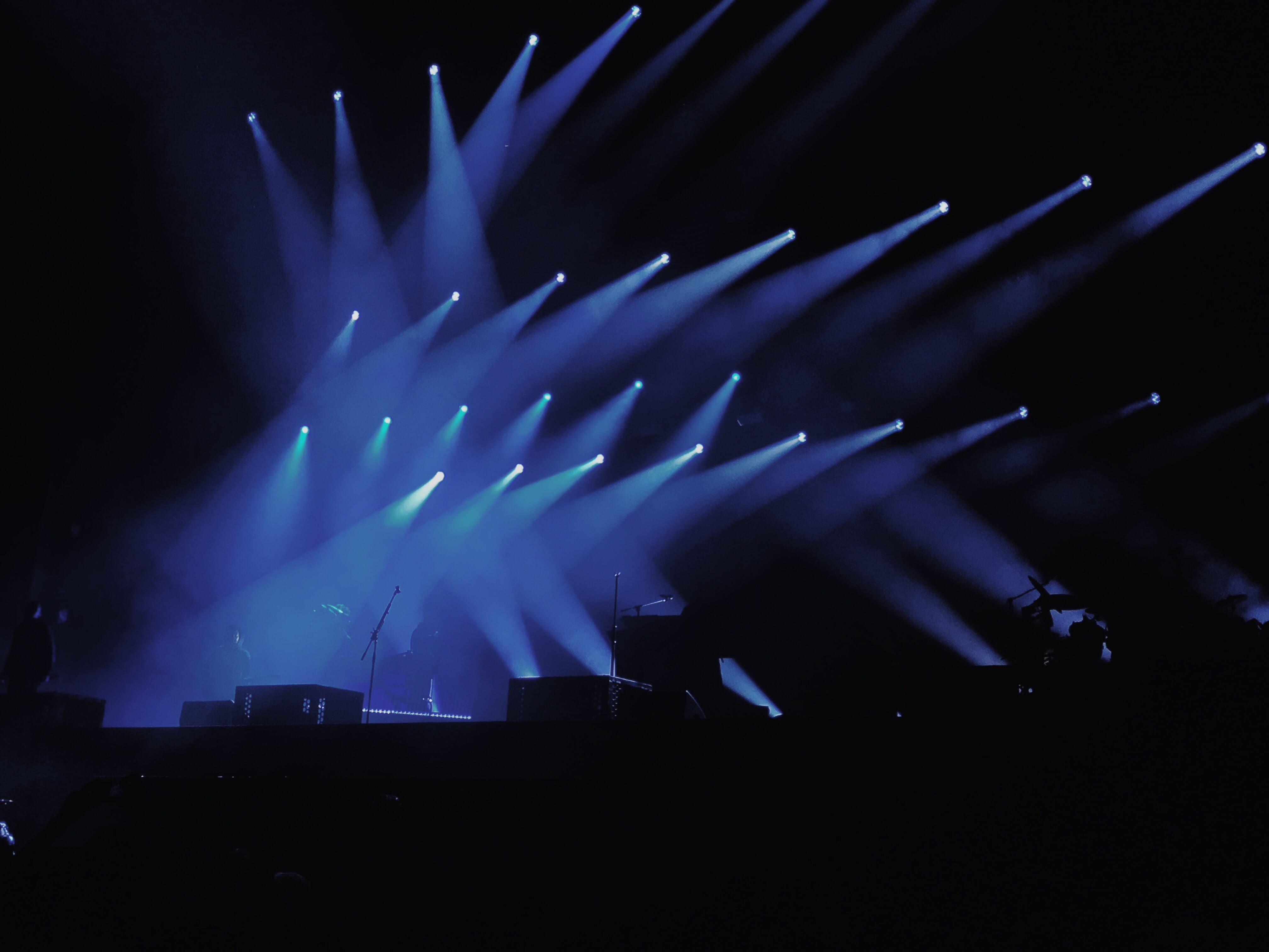 live show, silhouette, for chester, popular music concert, stage, festival, live, long exposure, excitement, music festival, performance, empty stage, lpu, HD Wallpaper