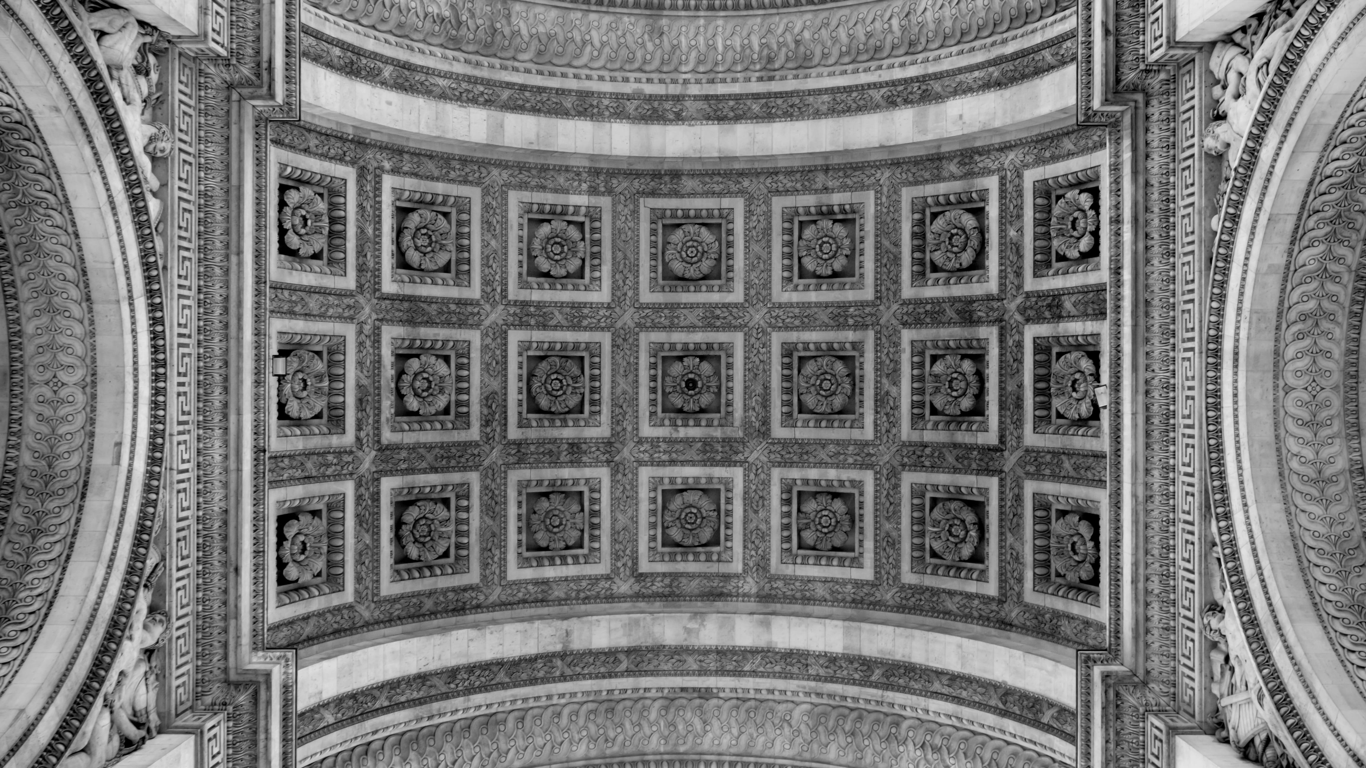 blacknwhite, architecture and art, art and craft, de, the past, travel destinations, vacation, building exterior, landscape, history, paris, europe, sightseeing, HD Wallpaper