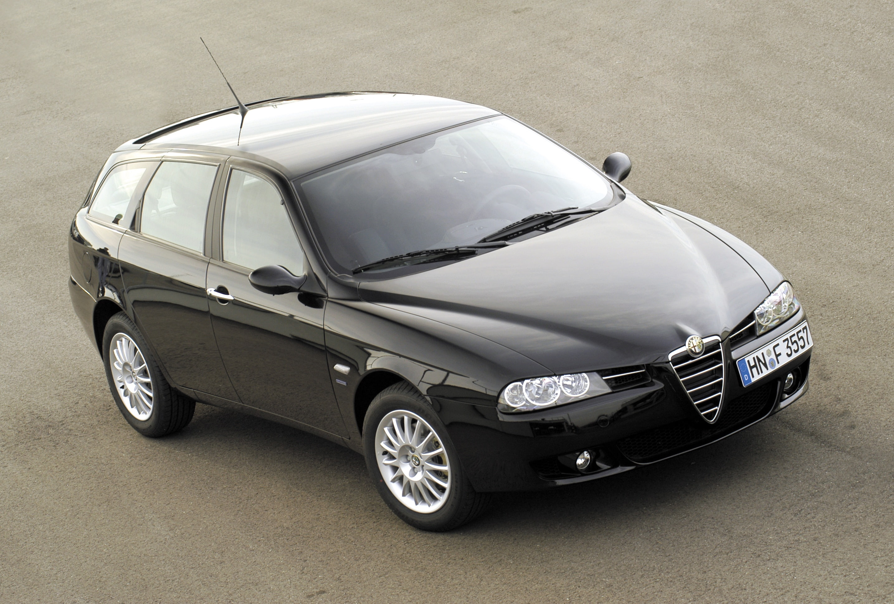 romeo, 2003, 2K, 156, sportwagon, alfa, black, edition, HD Wallpaper