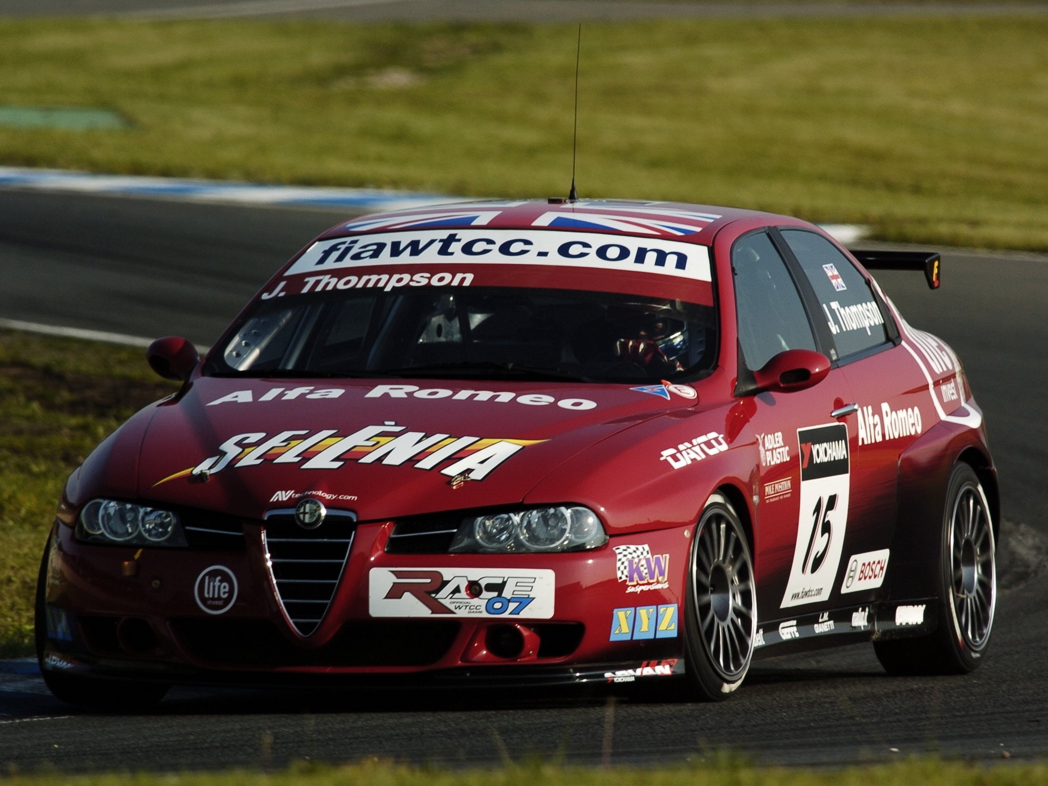 alfa, 2000, wtcc, 1080P, 156, race, se107, romeo, super, racing, 2004 07, HD Wallpaper