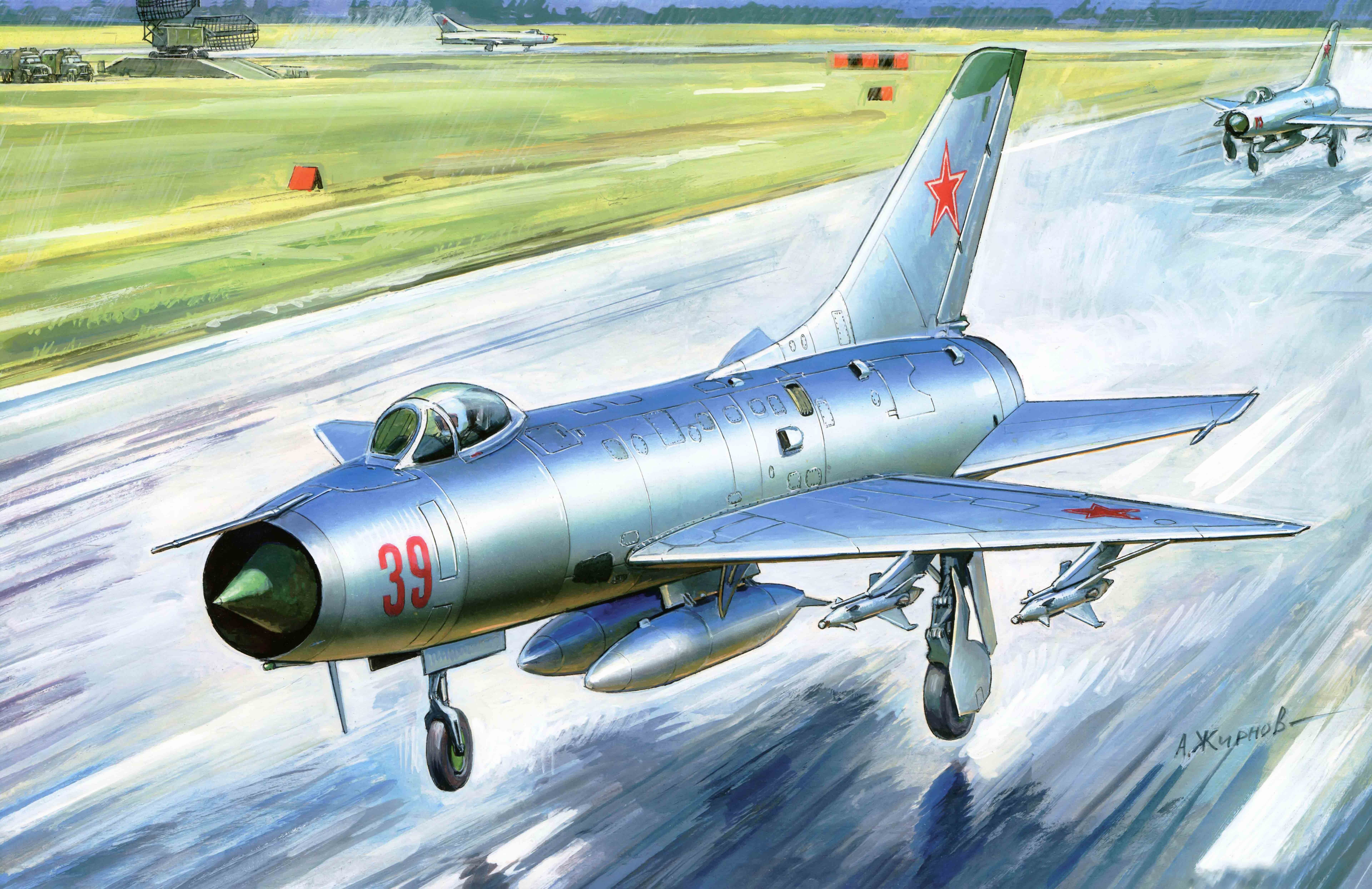 Soviet, created, the plane, first, art, complex, single-engine, Su-9, wing, weatherproof, interceptor, single, composite, domestic, fighter, the world, HD Wallpaper