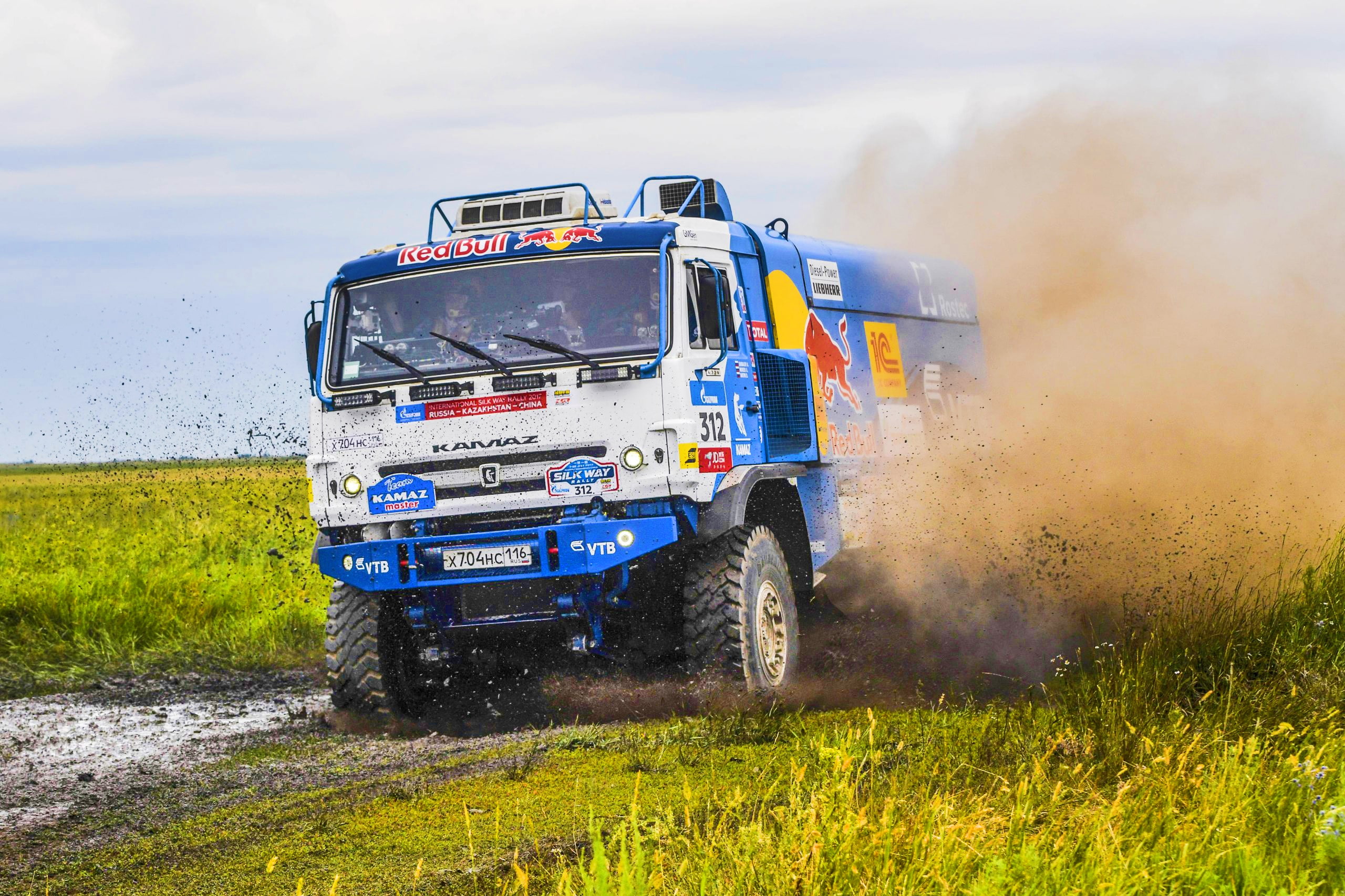 SilkWay, Sport, 312, Master, Silk Way, Beast, Race, KAMAZ, Speed, Rally, Silk road, Nature, Dirt, Best, Beauty, The sky, Truck, The roads, Russia, 2K, HD Wallpaper