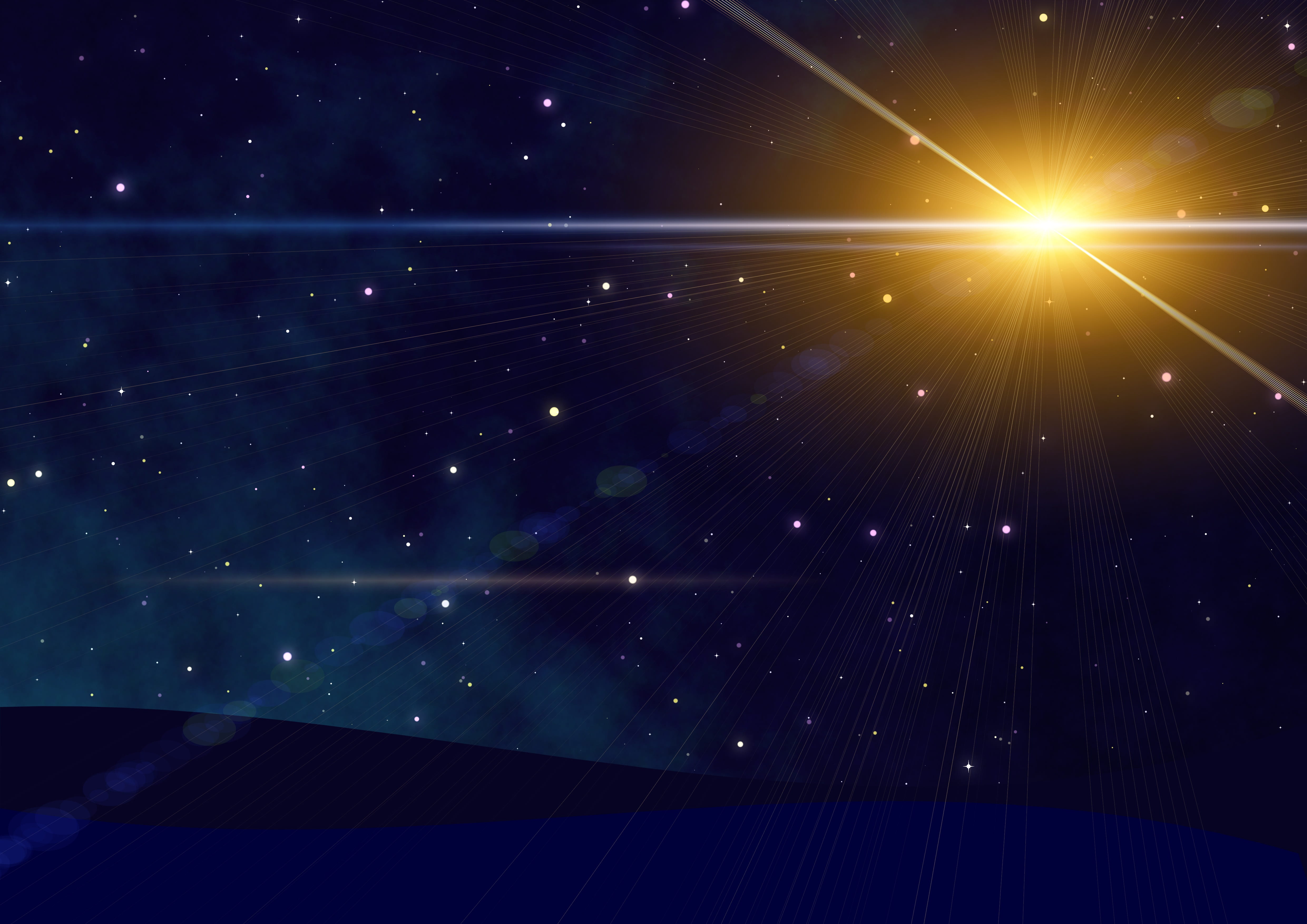 scene, nature, pattern, nicholas, sun, christmas, light - natural phenomenon, luminosity, backgrounds, advent, abstract, night, deco, astronomy, blue, lens flare, HD Wallpaper