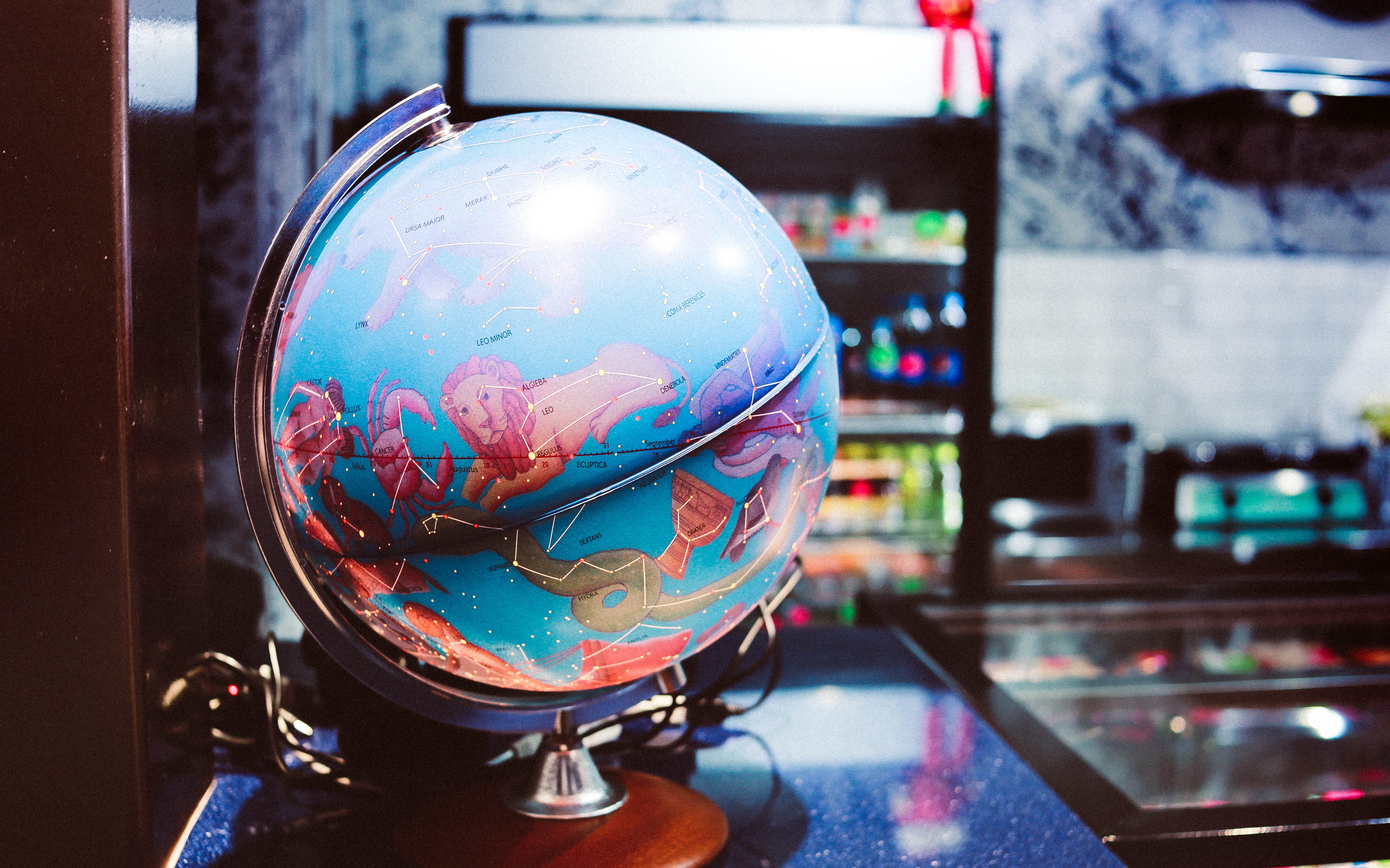 cob, globe, astrology, store, business, interior design, lump, equipment, clod, technology, zodiac, bell, shop, sphere, earth, desk, 4K, decor, wodge, HD Wallpaper