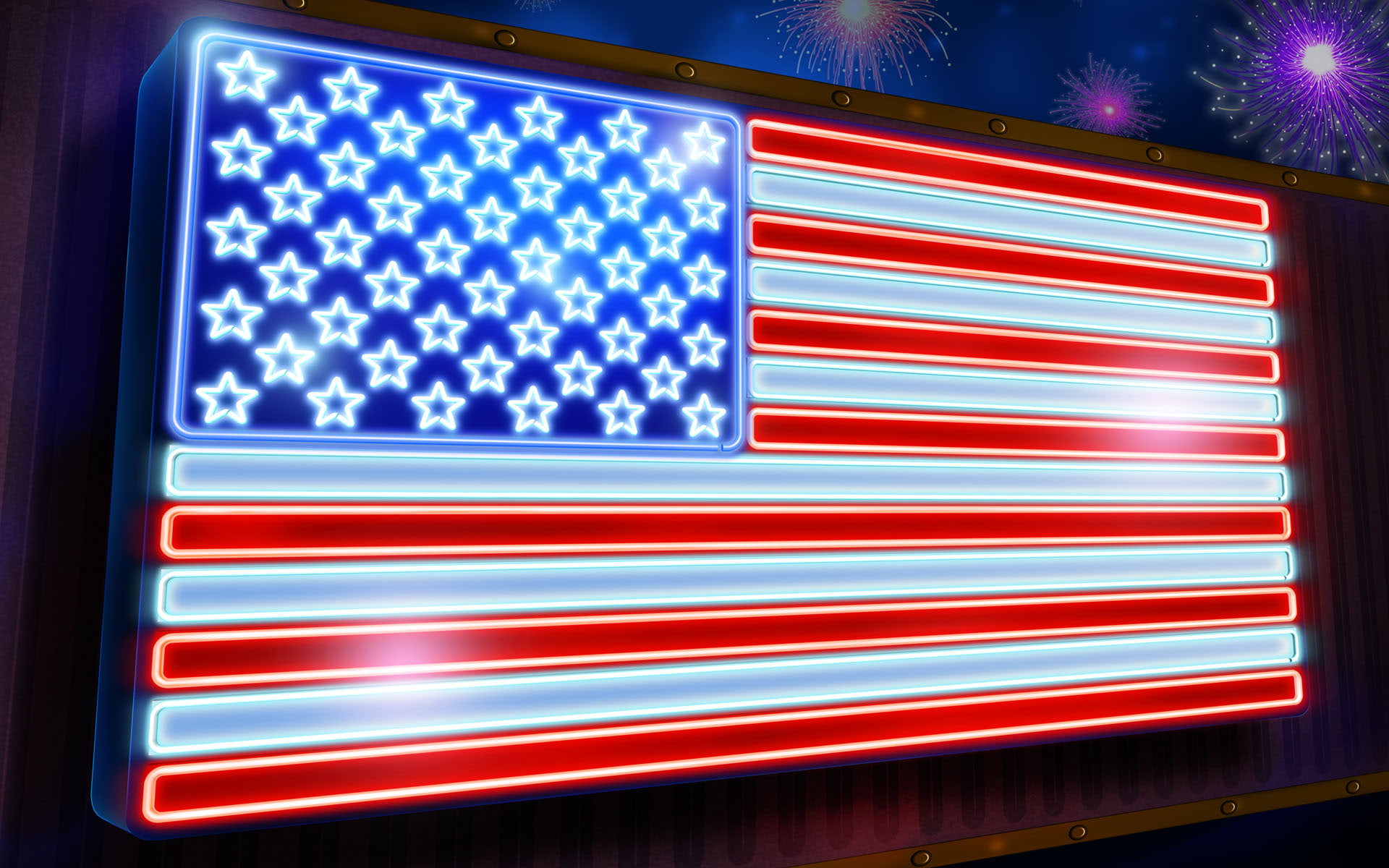usa, d, 3d, 1080P, flag, HD Wallpaper