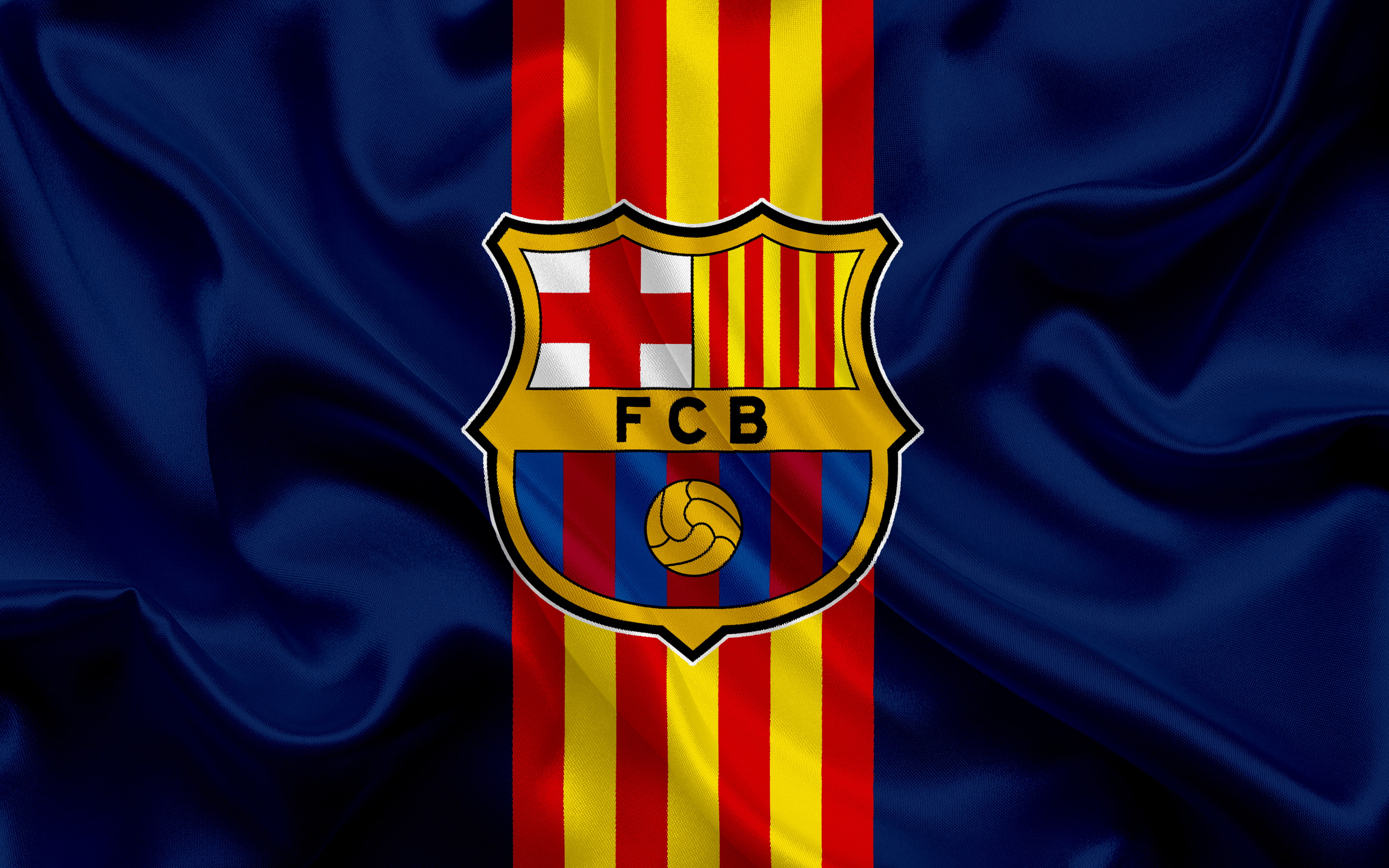 FC Barcelona, Soccer, 4K, Logo, HD Wallpaper
