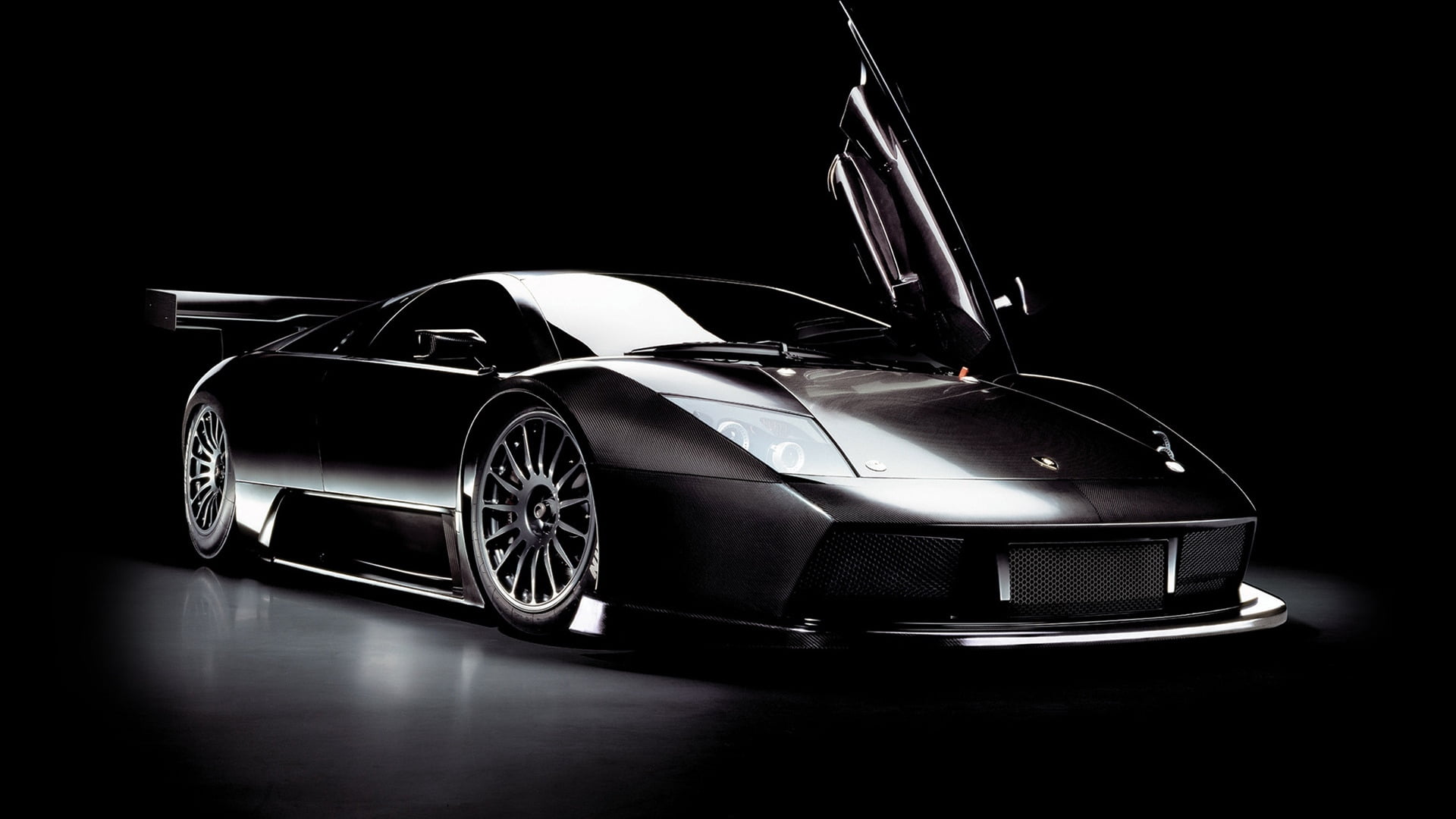 mode of transportation, dark, coupe, black Color, 1080P, modern, alloy Wheel, side View, wheel, car, no People, silver colored, shiny, design, black, transportation, HD Wallpaper
