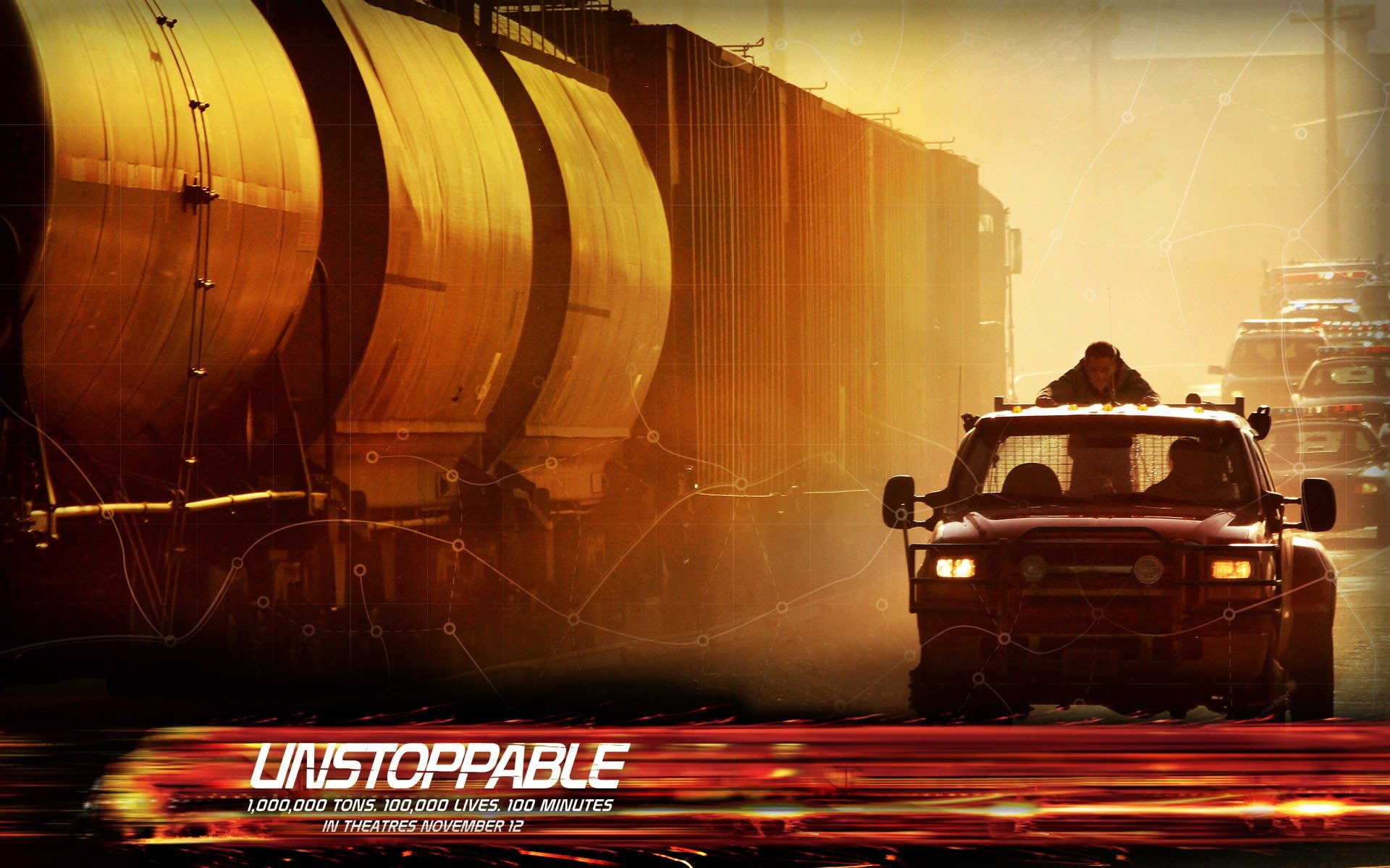 thriller, unstoppable, train, locomotive, action, 1080P, HD Wallpaper