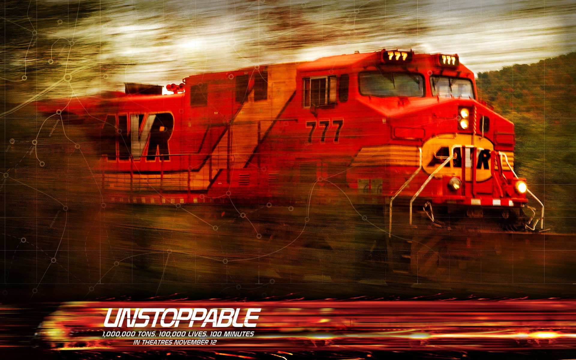 train, 1080P, disaster, unstoppable, movie, HD Wallpaper