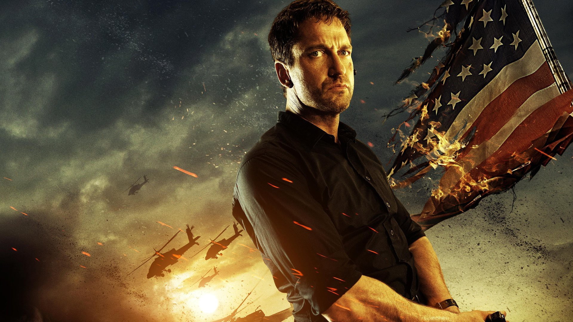1080P, dress, movie, shirt, london, London Has Fallen 2016, fallen, hd, s, black, men, HD Wallpaper