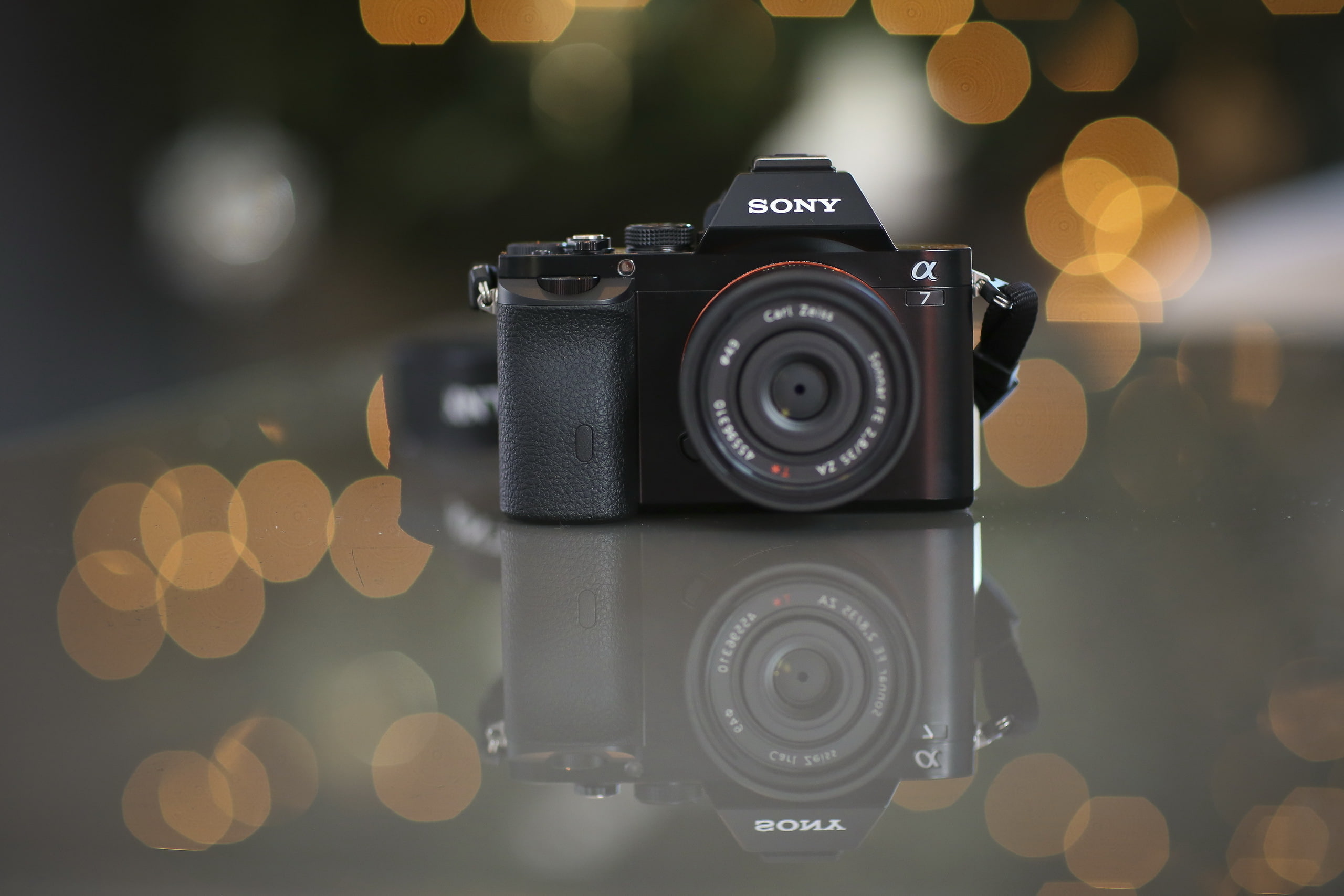 Sony A7, background, camera, 2K, HD Wallpaper