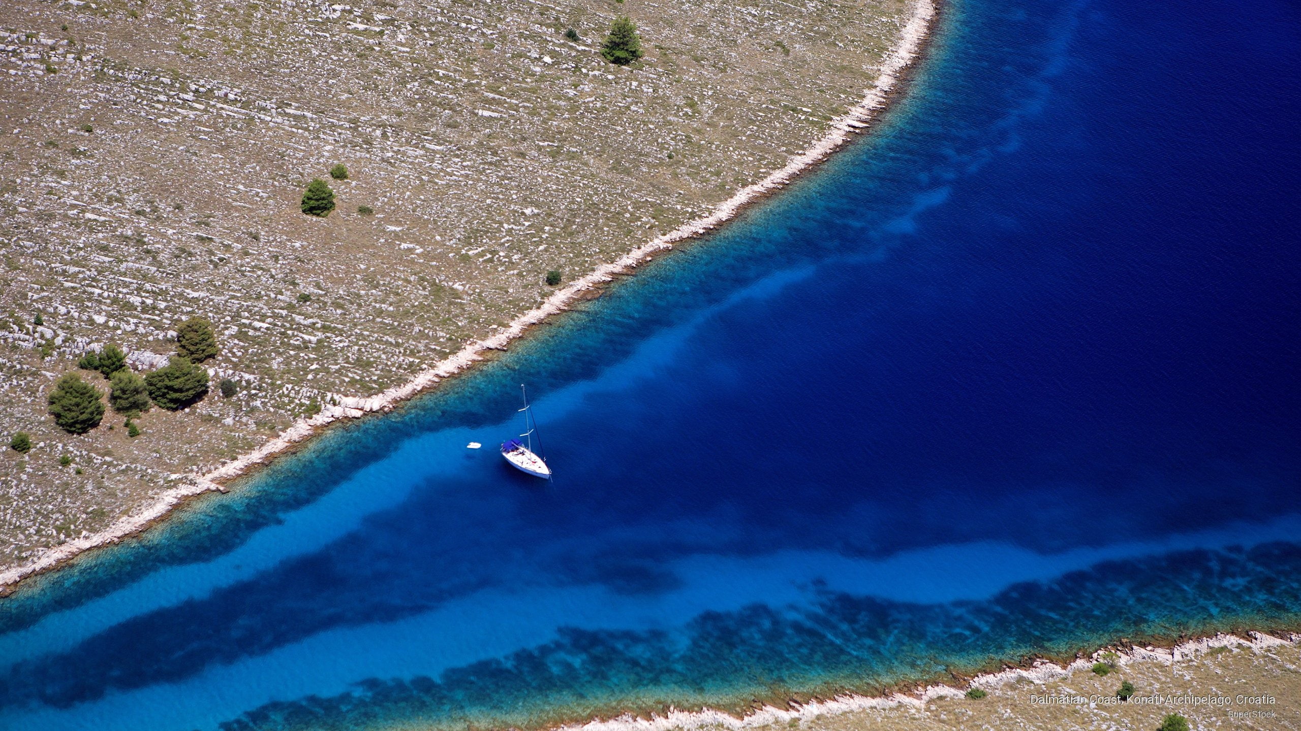 konatl, croatia, coast, Nature, dalmatian, archipelago, 2K, HD Wallpaper