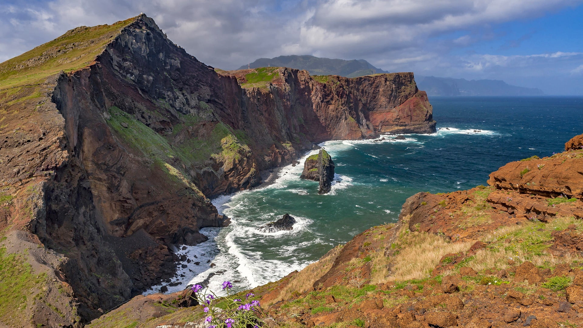 1080P, sea, scenics - nature, land, portugal, rock - object, nature, beauty in nature, rocky coastline, rock, solid, no people, eroded, madeira, tranquil scene, HD Wallpaper