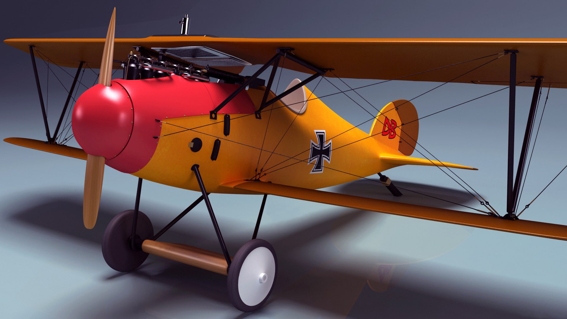 165 km-h, machine gun, Germany, art, flight, the ceiling, Albatross DIII, motor, The first world war, speed, Albatros DIII, 165 HP, retro, two, the plane, HD Wallpaper