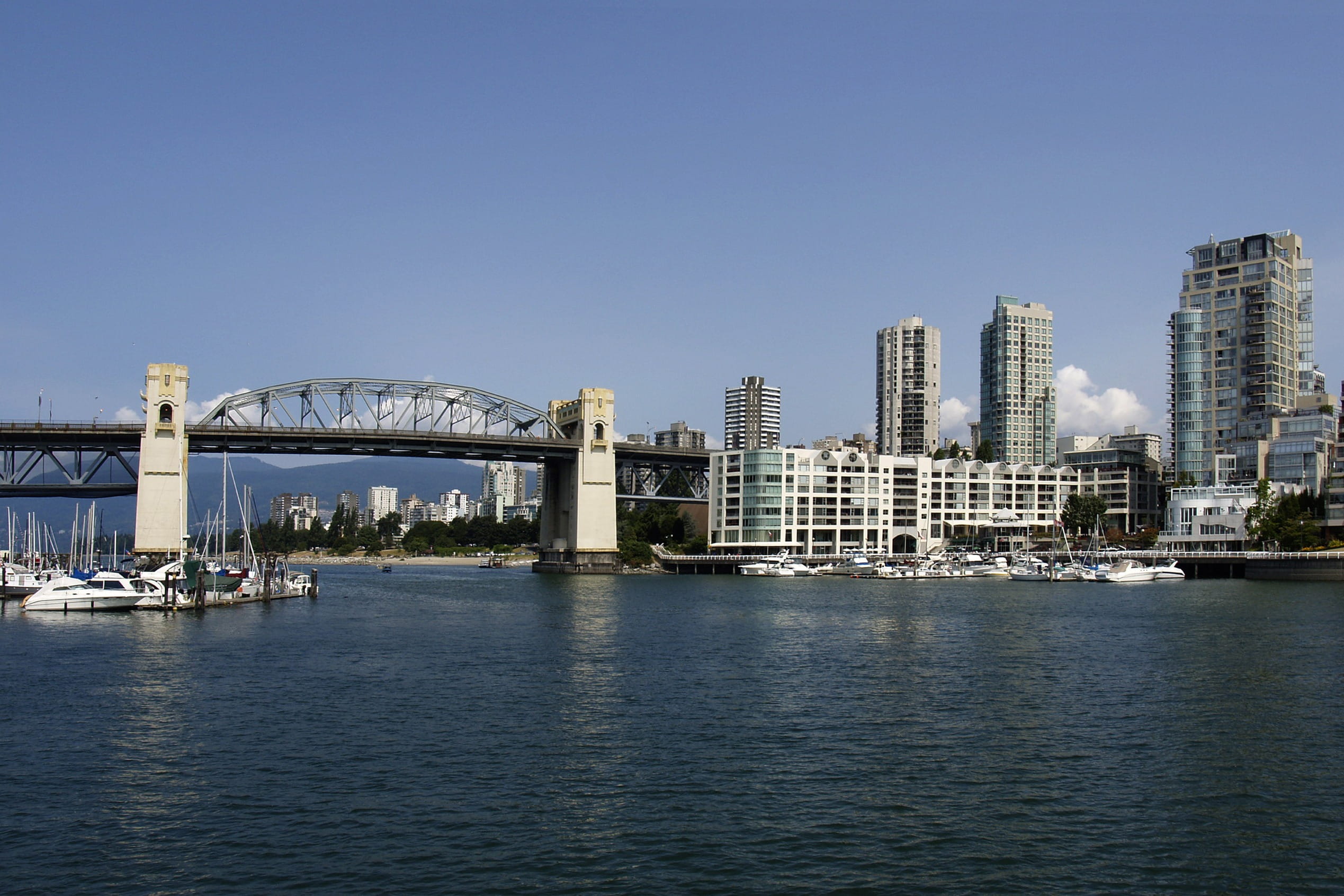 building, no people, Burrard Street Bridge, urban skyline, built structure, street, sky, connection, canada, building exterior, cityscape, bridge, waterfront, HD Wallpaper