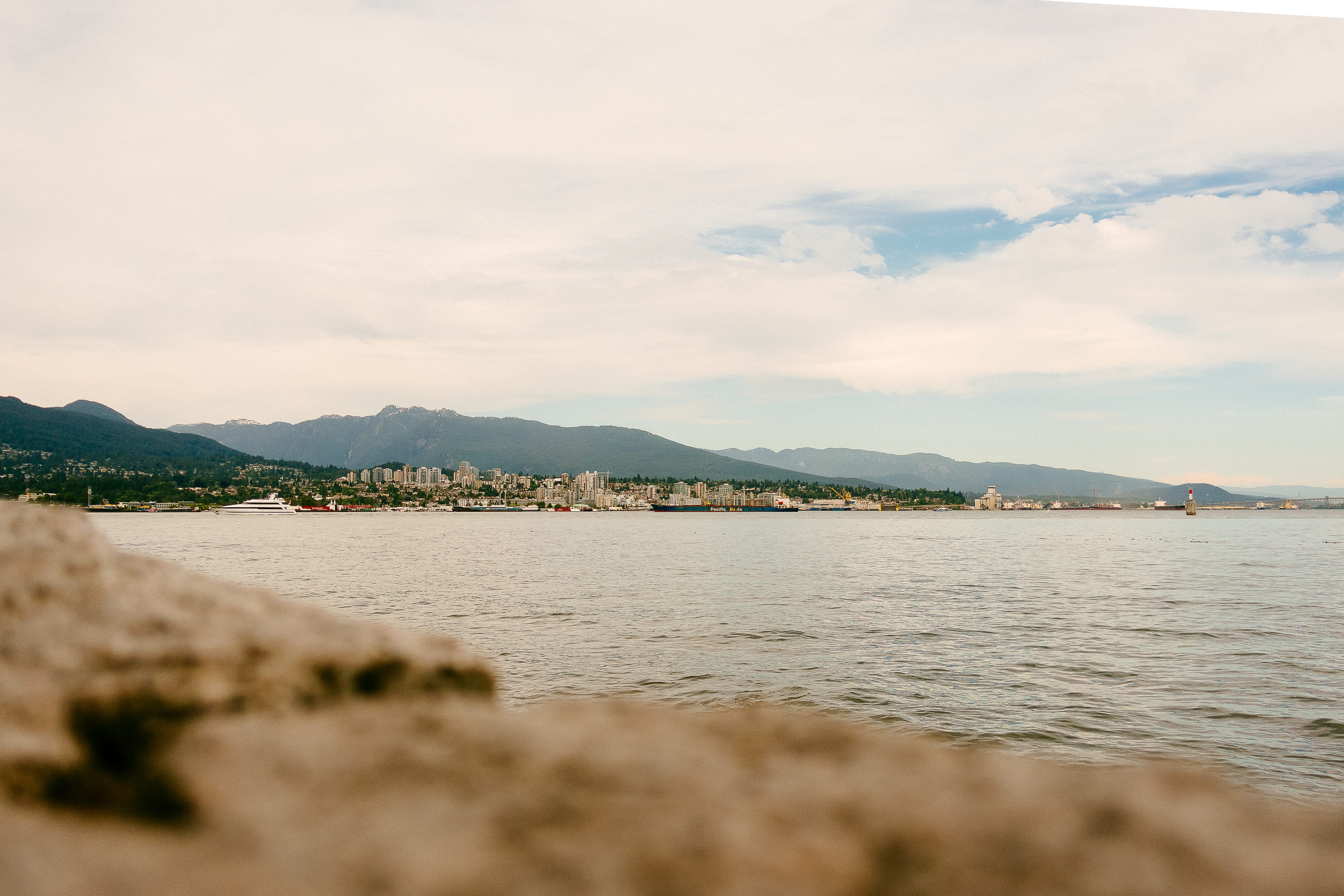 outdoors, tranquil scene, idyllic, mountains, nautical vessel, canada, 4K, tranquility, stanley park, vancouver, mountain, mountain range, nature, beauty in nature, HD Wallpaper