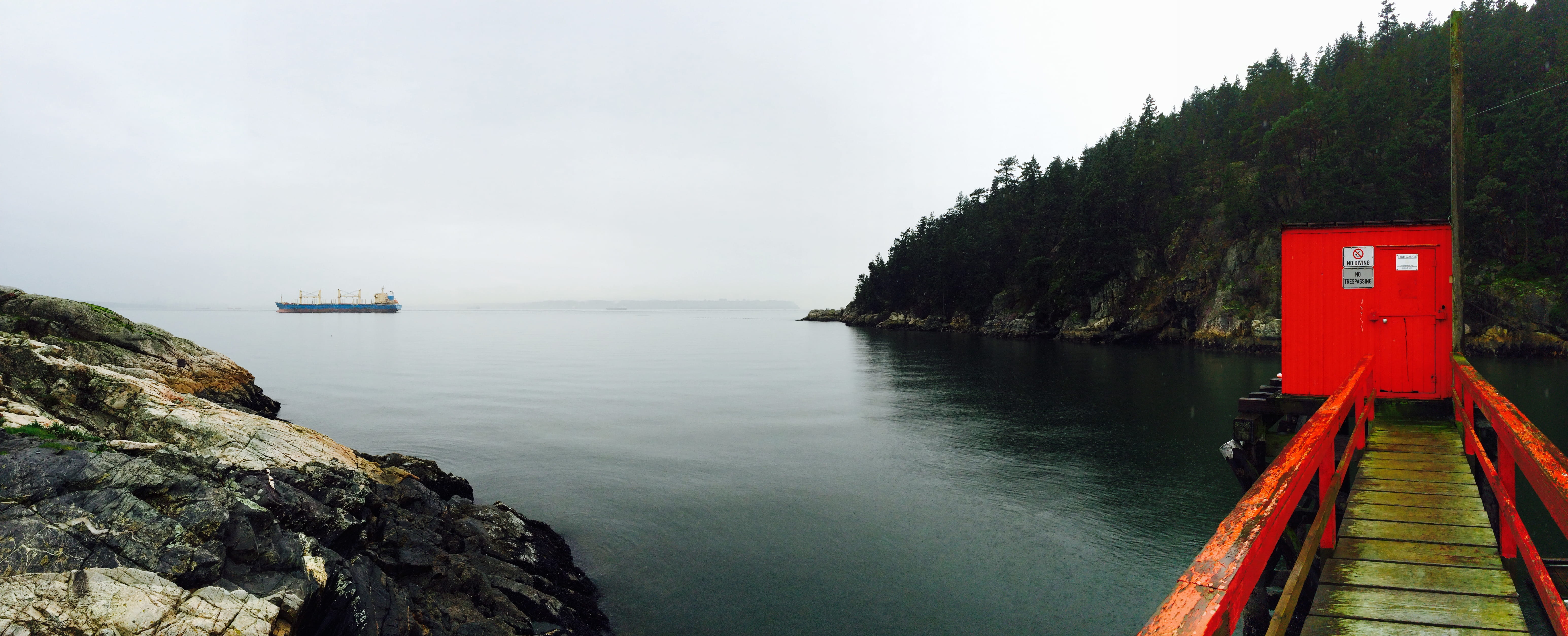 fall, rain, non-urban scene, weather, plant, scenics - nature, rock - object, solid, dock, sea, no people, rock, ocean, tranquil scene, west vancouver, HD Wallpaper