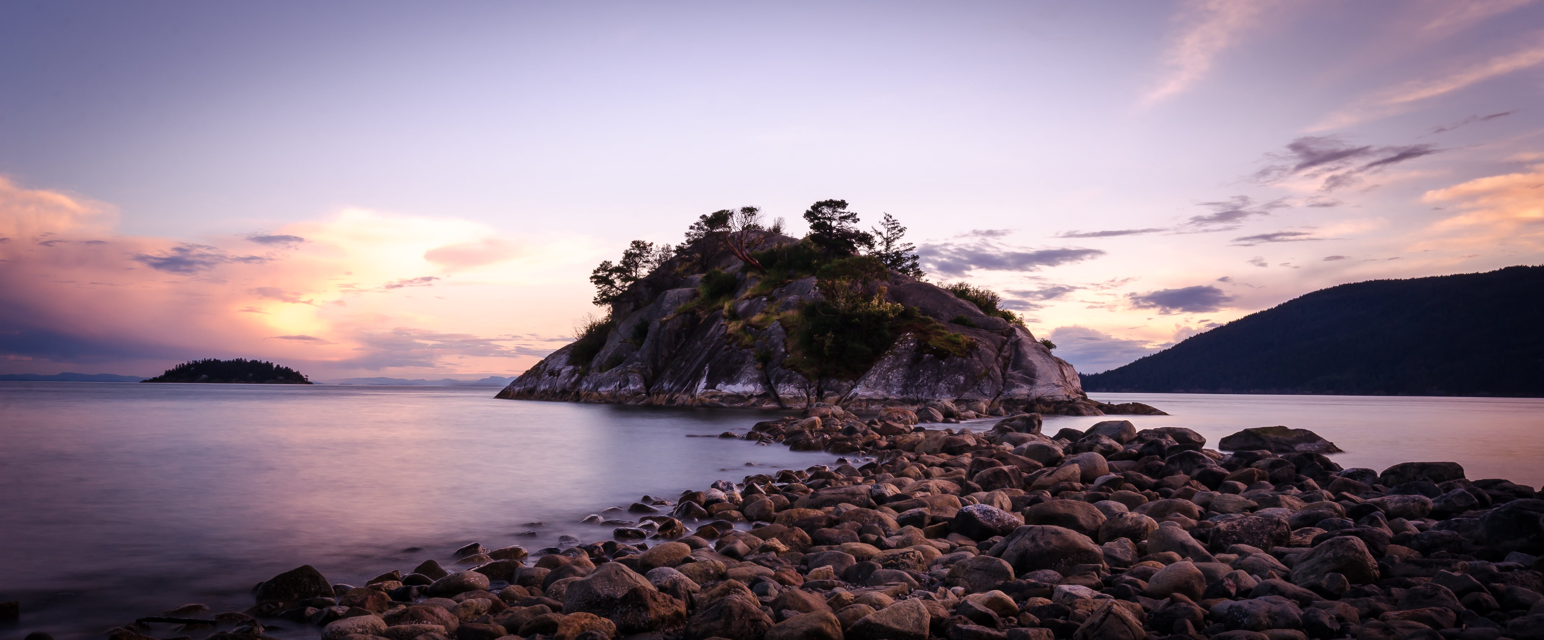 surrounded, Tourism, Long Exposure, vacations, Howe Sound, daytime, Beach, Island, Canada, Beachcomber, whytecliff, Water, Nature, Bachelor, Hiking, North Shore, HD Wallpaper