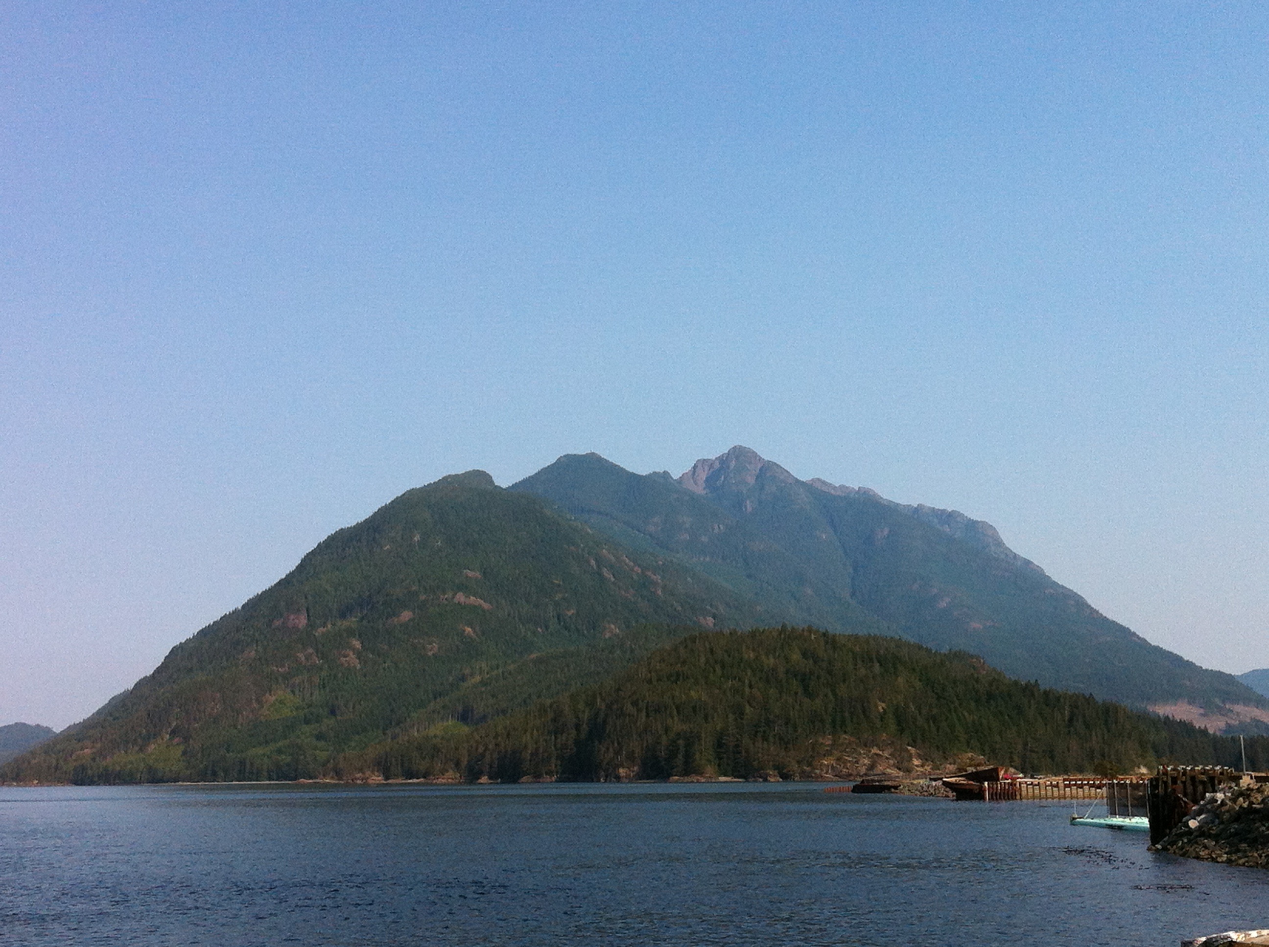outdoors, water, mountain range, landscape, sayward, non-urban scene, blue, british columbia, waterfront, idyllic, tranquil scene, tourism, west, scenic, HD Wallpaper