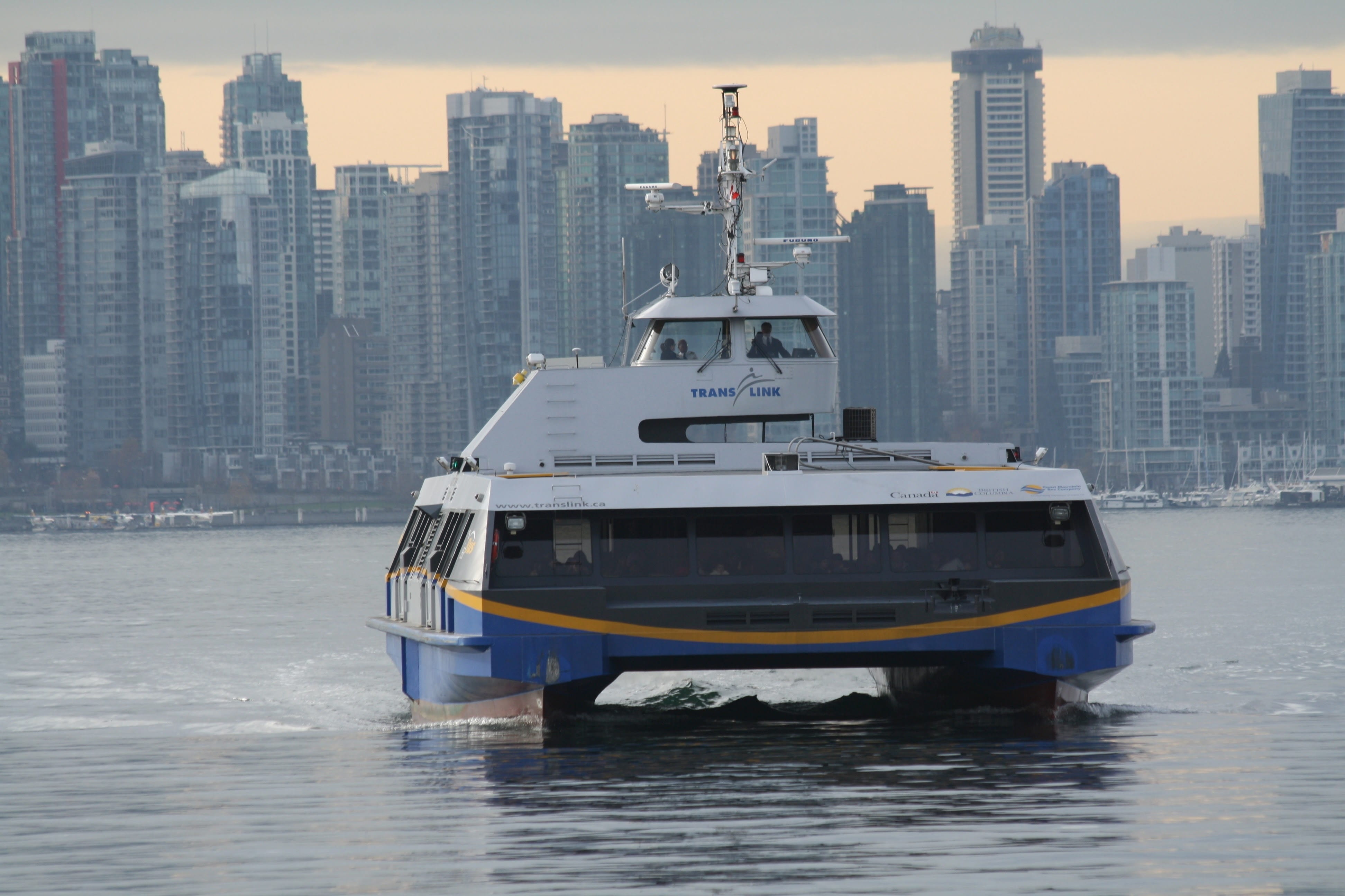 architecture, transportation, mode of transportation, skyline, travel, nature, water, built structure, harbour, Public Transport, skyscraper, Ferry, Seabus, HD Wallpaper