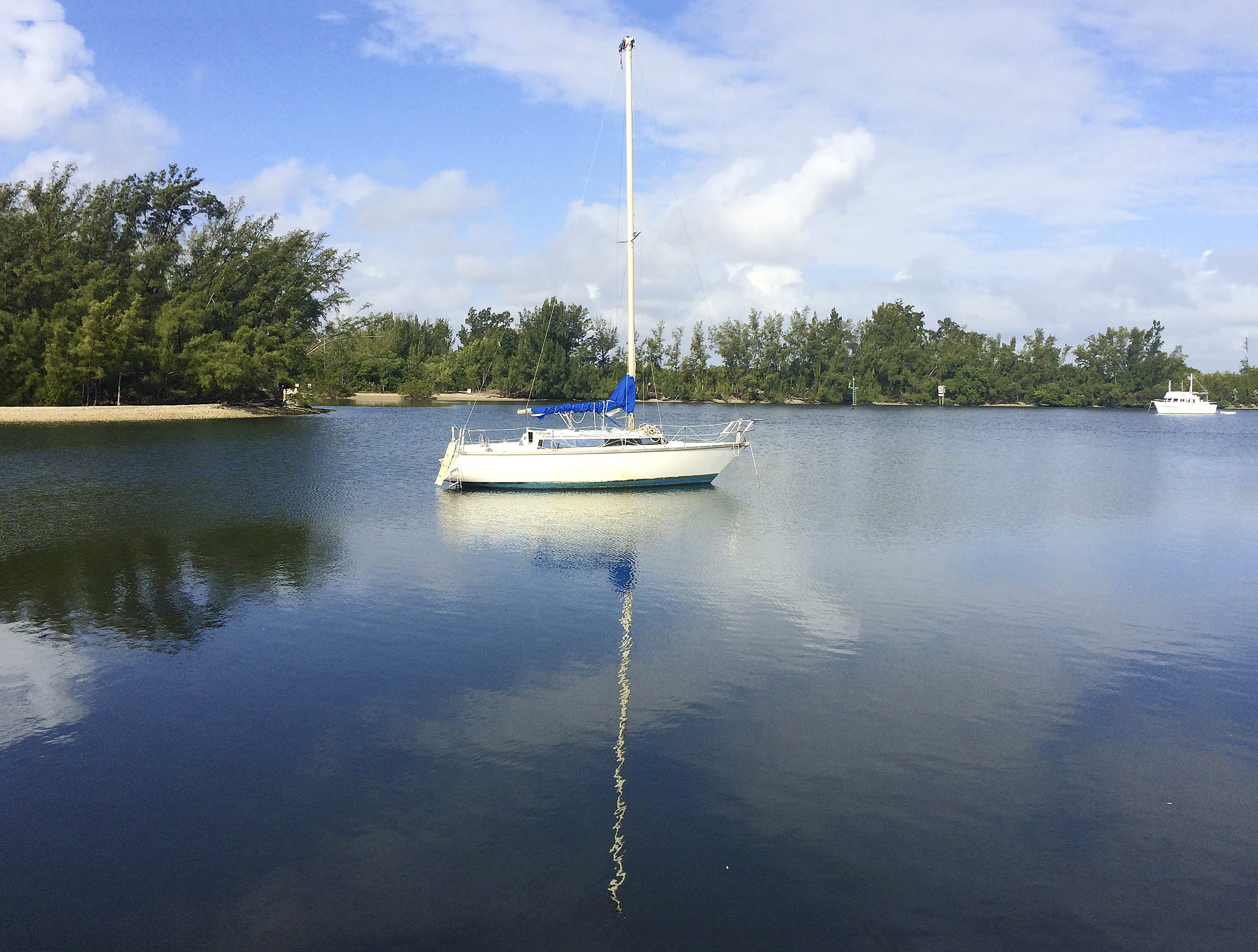 activity, beauty in nature, calm, transportation, leisure, sailboat, plant, tree, mast, reflection, sport, mode of transportation, still, travel, outdoors, HD Wallpaper