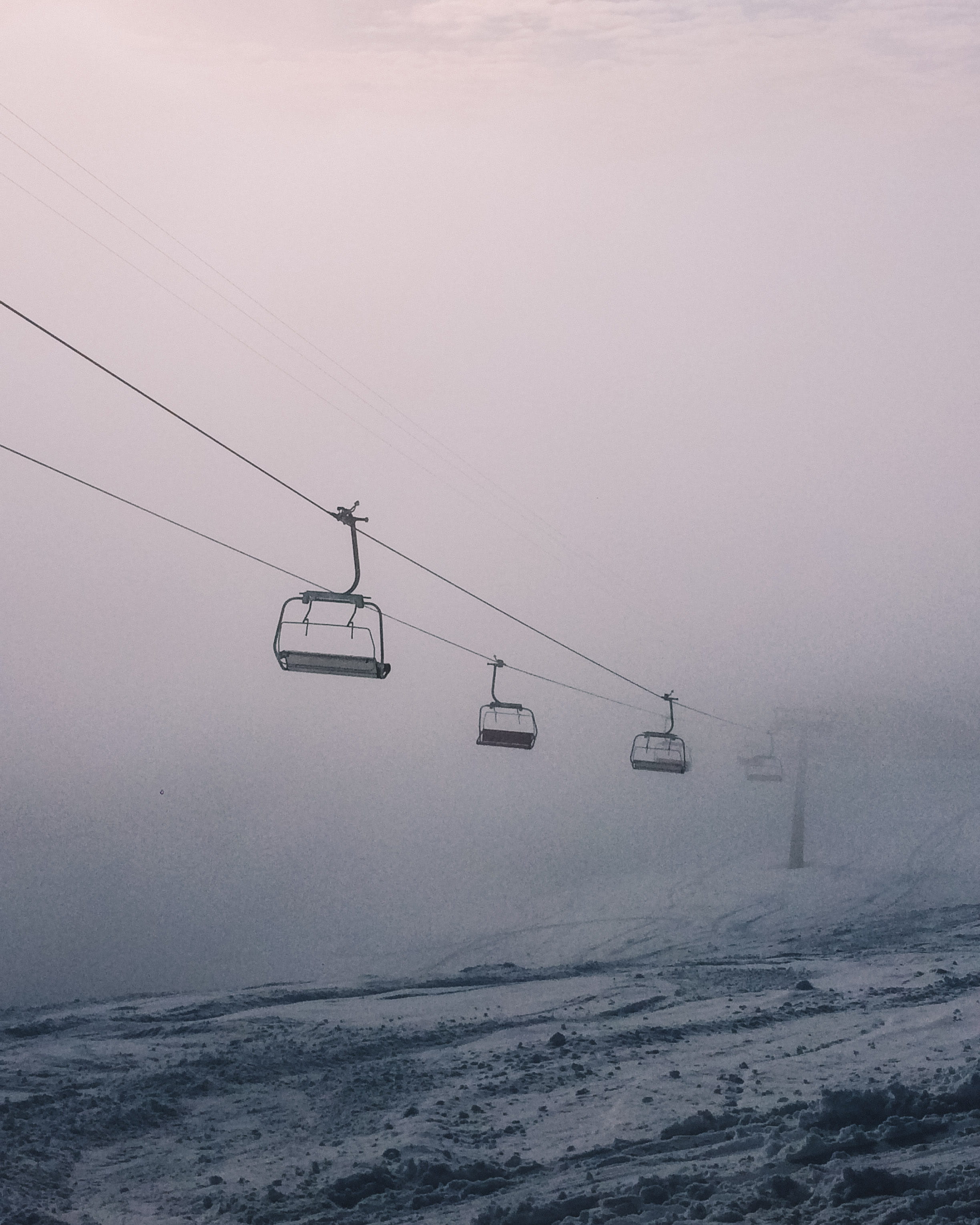 overhead cable car, cold temperature, mode of transportation, switzerland, snowcapped mountain, tranquil scene, cable, lift, snowing, rocco, sky, jakobshorn, Phone HD Wallpaper