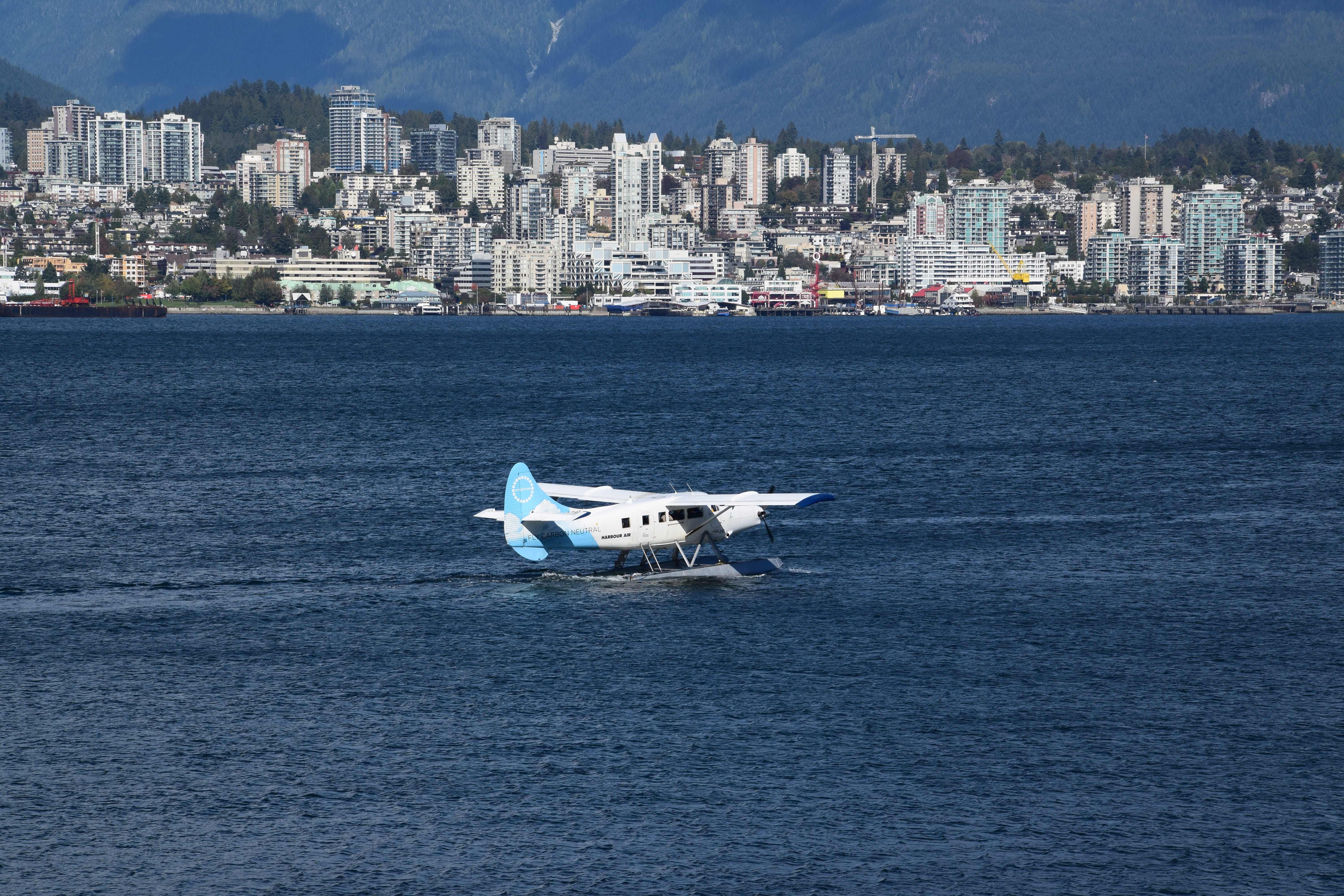 vancouver, north vancouver, travel, sea, british columbia, skyscraper, no people, day, seaplane, 5K, building, cruise ship, mode of transportation, built structure, HD Wallpaper