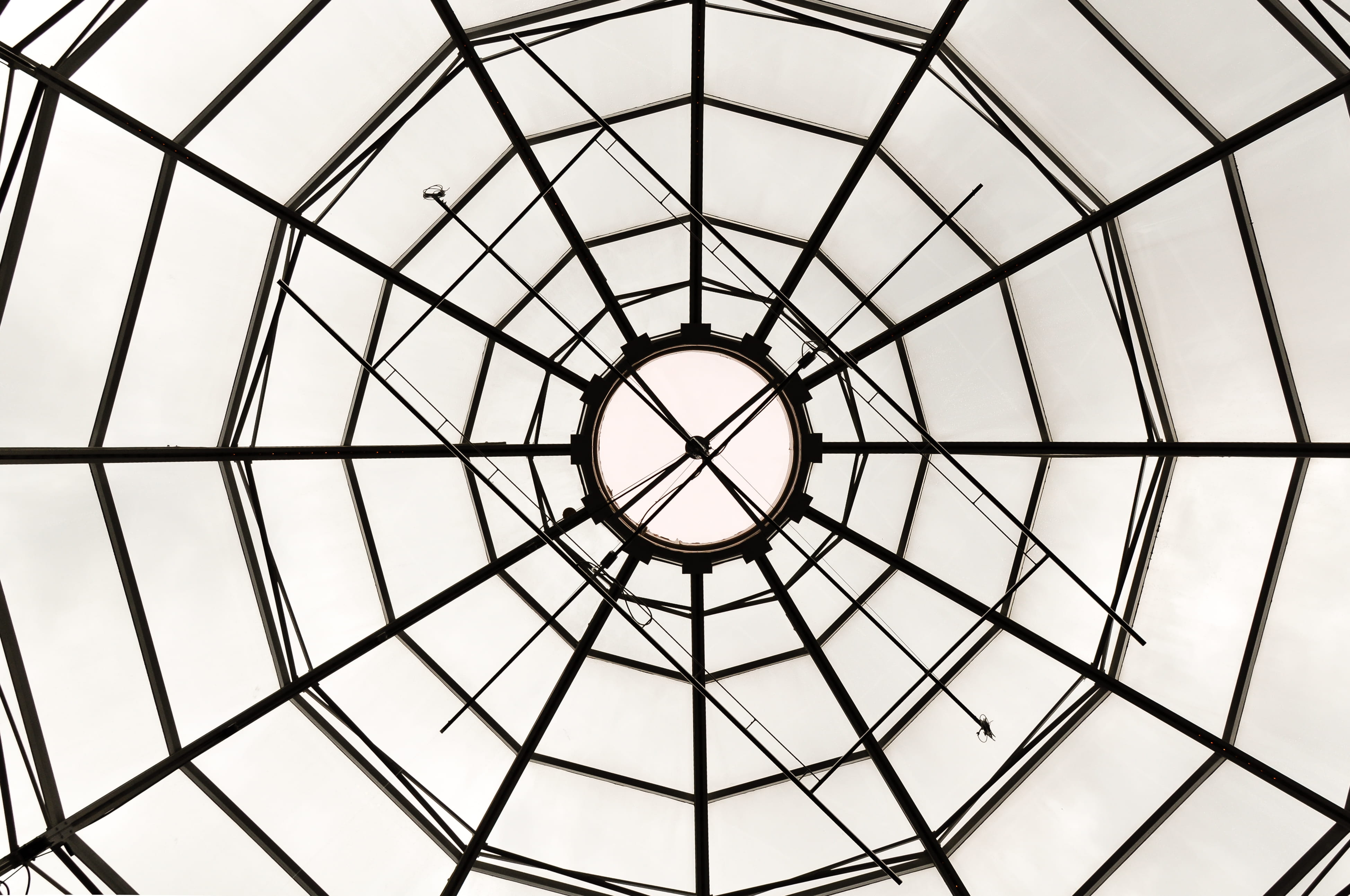 glass - material, windows, lines, north vancouver, sky light, indoors, geometric shape, built structure, cupola, repetition, pattern, ornate, dome, design, HD Wallpaper
