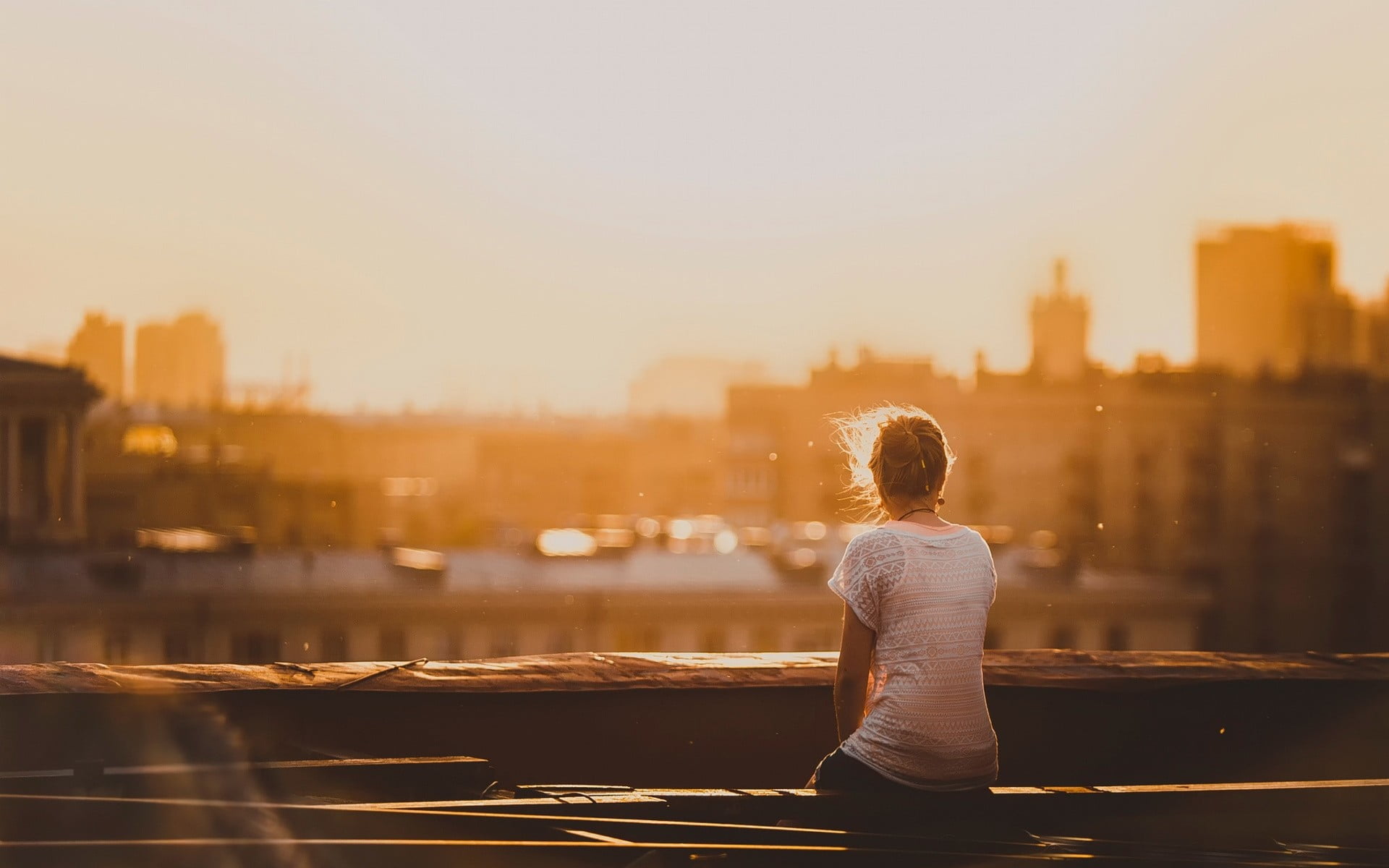 river, caucasian Ethnicity, real people, architecture, bridge - Man Made Structure, women, morning, sunrise - Dawn, healthy Lifestyle, introvert, city Life, HD Wallpaper