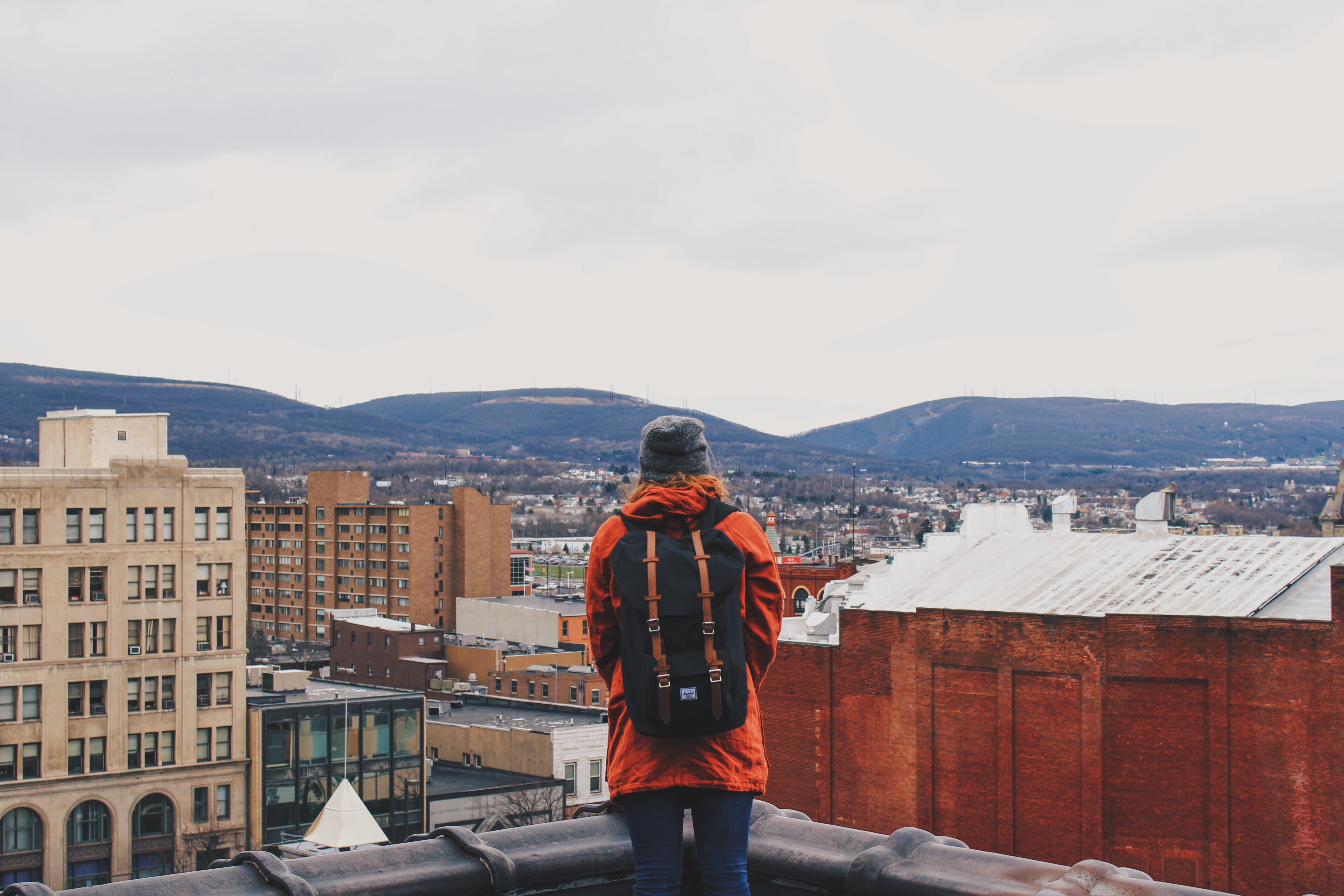 clothing, color Image, men, scarf, man, standing, person, lifestyles, mountain range, seeing, roof, cold temperature, winter, mountain, daytimer, architecture, HD Wallpaper