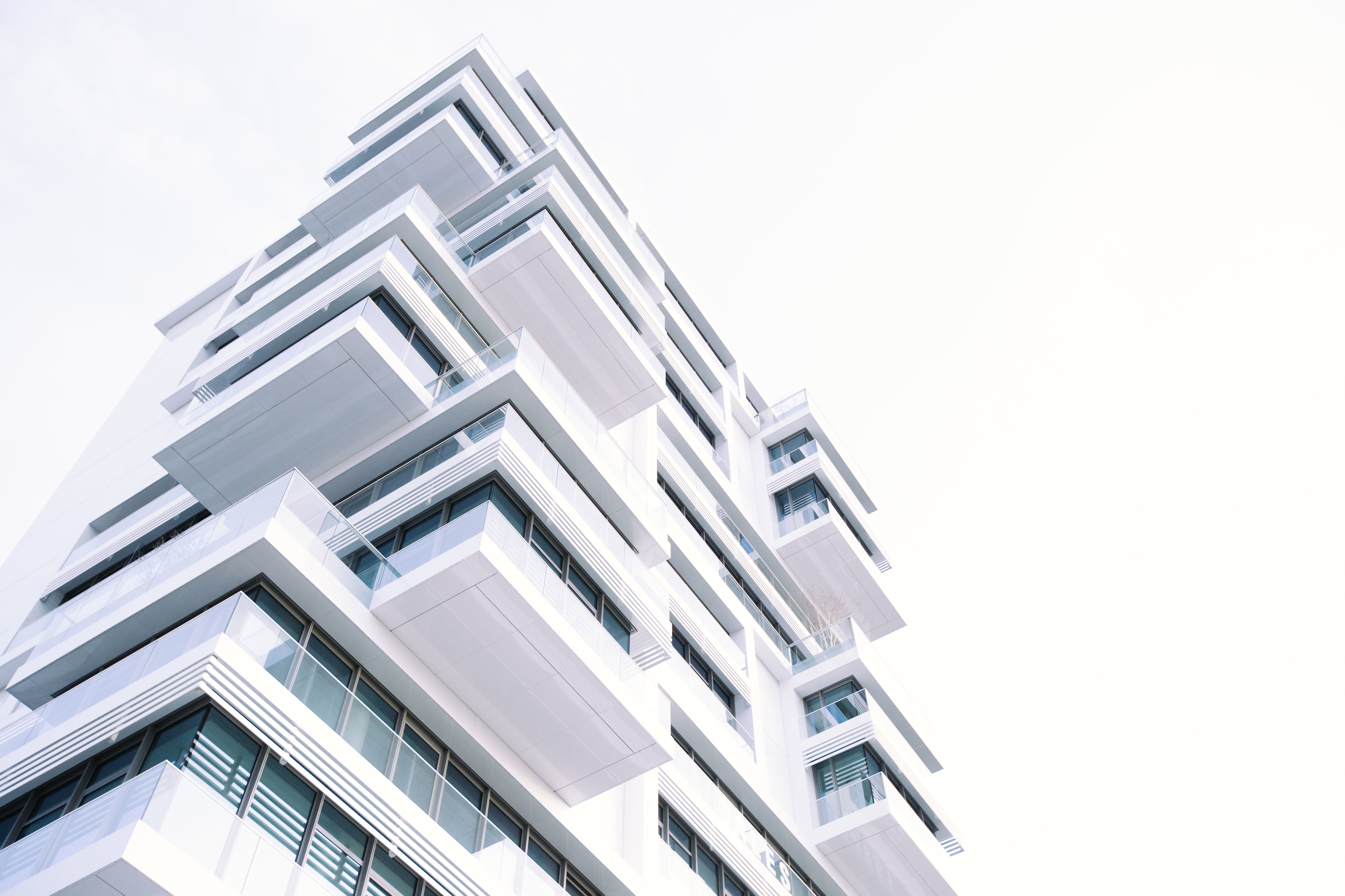 residential District, apartment, building Exterior, facade, urban Scene, worms Eye view, house, eye, window, daytime, construction Industry, s, balcony, HD Wallpaper