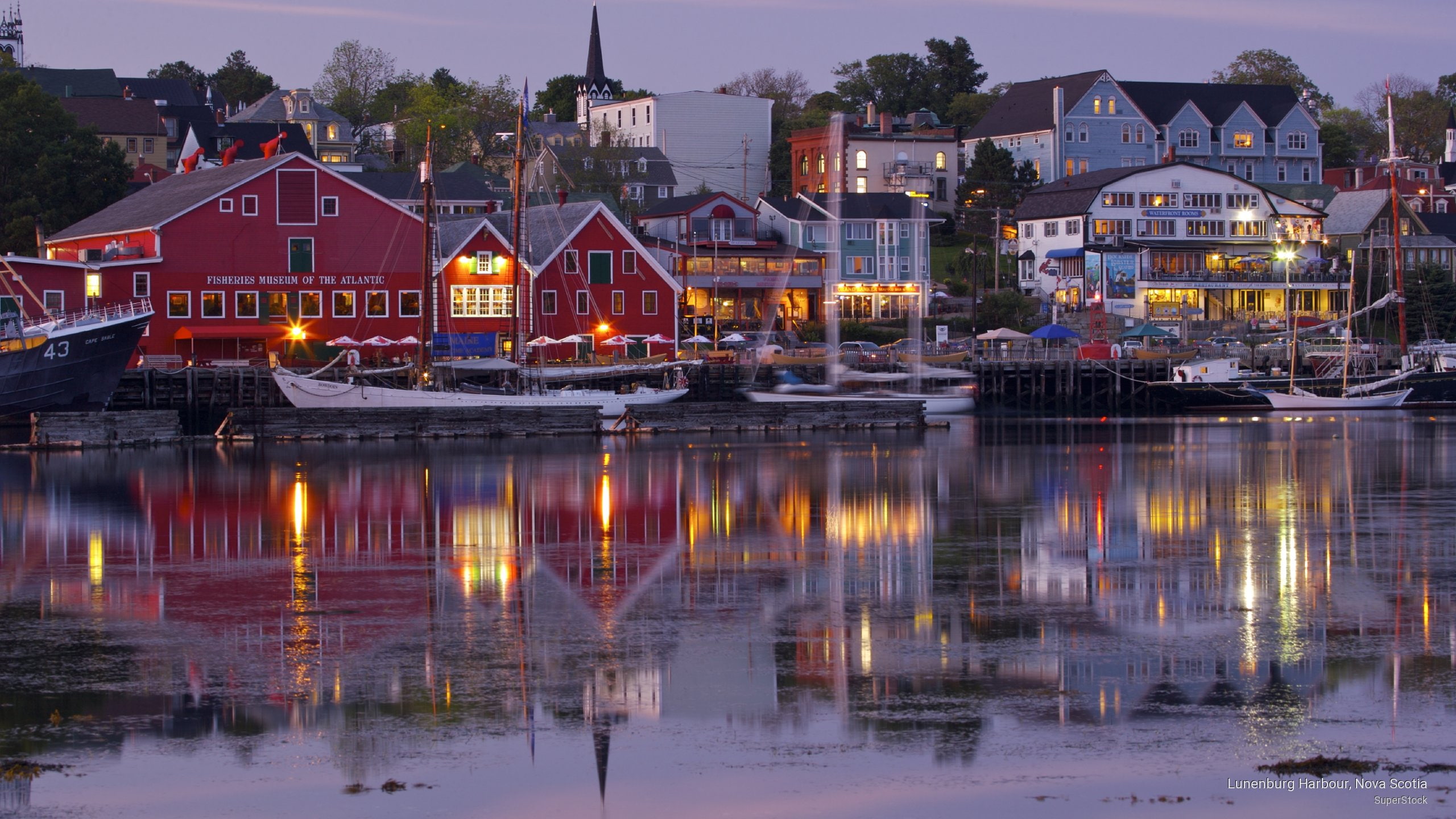 lunenburg, harbour, nova, North America, 2K, scotia, HD Wallpaper