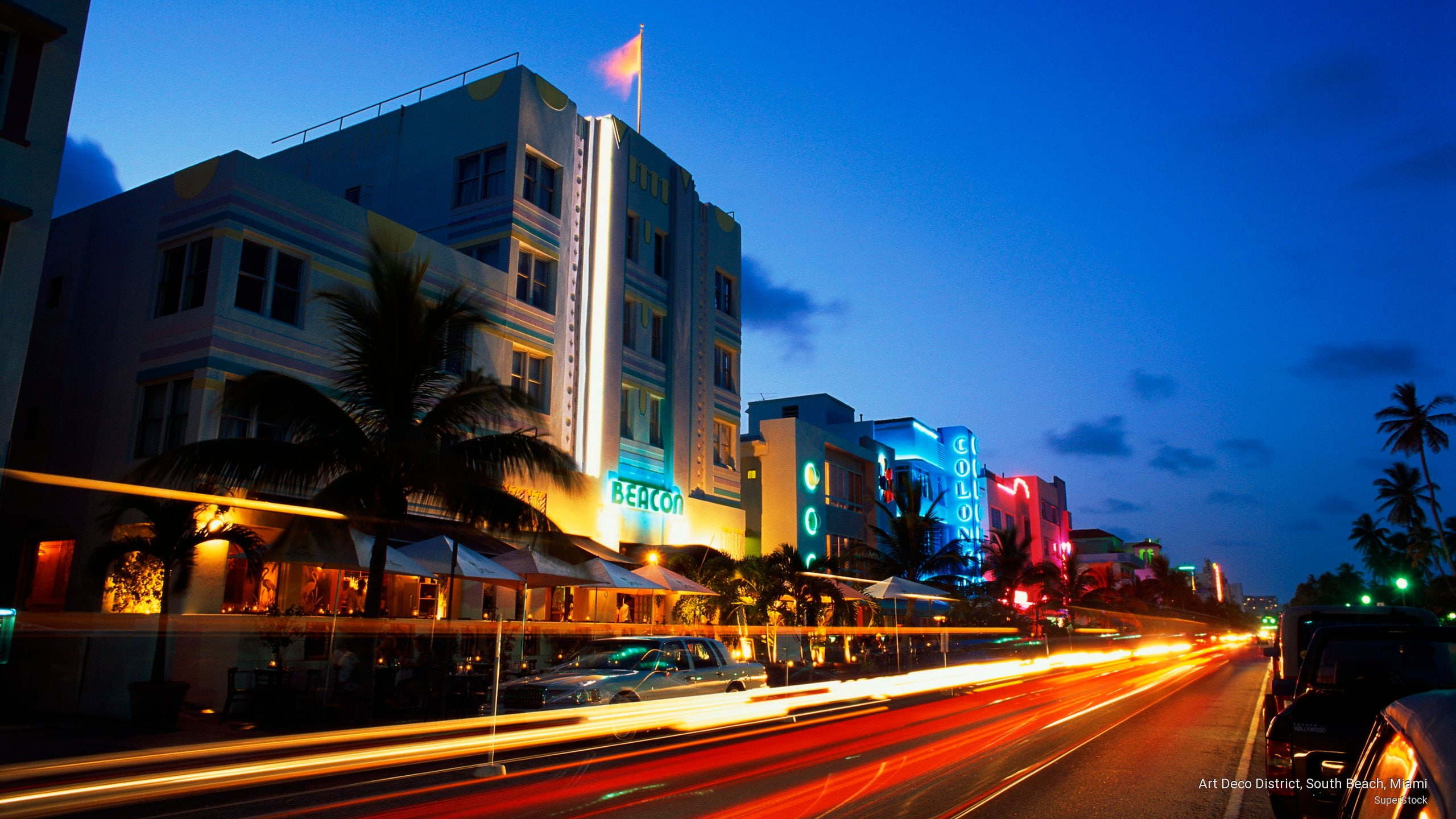 2K, district, miami, art, North America, deco, south, beach, HD Wallpaper