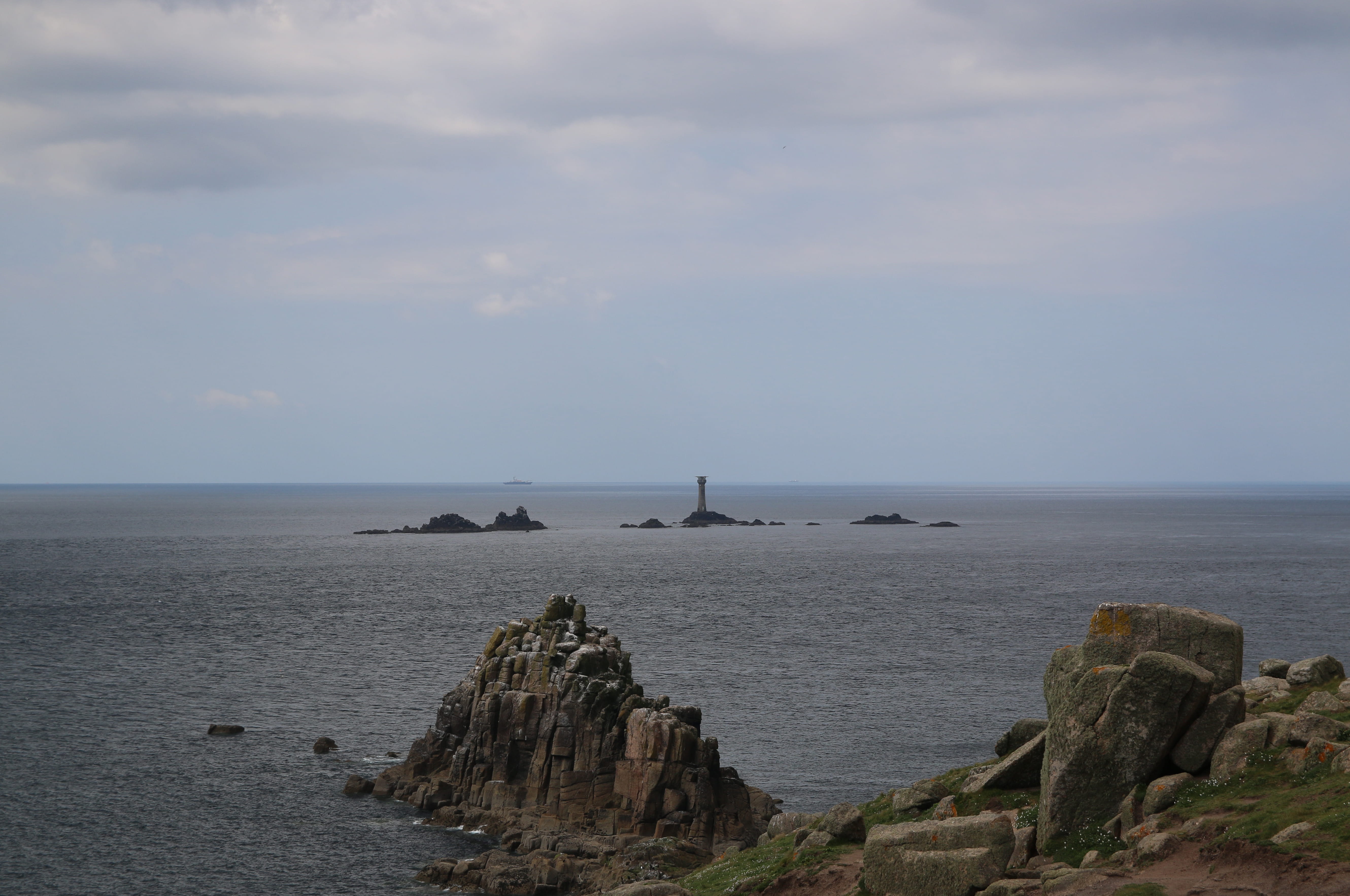 horizon, water, outdoors, coastal, land, rock formation, no people, solid, nature, rocks, horizon over water, scenics - nature, lighthouse, rock - object, HD Wallpaper