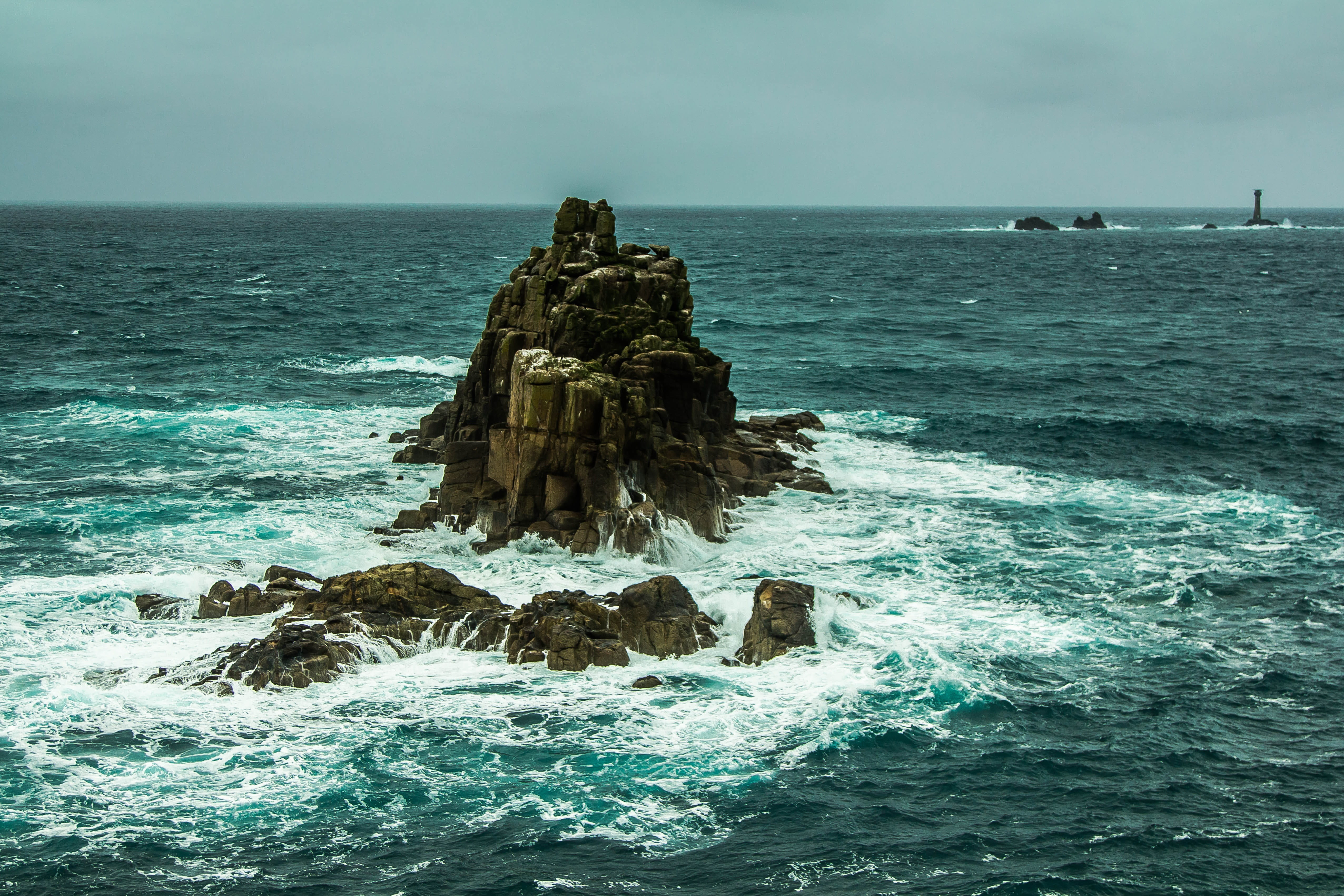 solid, non-urban scene, wave, brown, horizon over water, cornwall, scenics - nature, waves, land, nature, tranquil scene, outdoors, wind, rock - object, HD Wallpaper