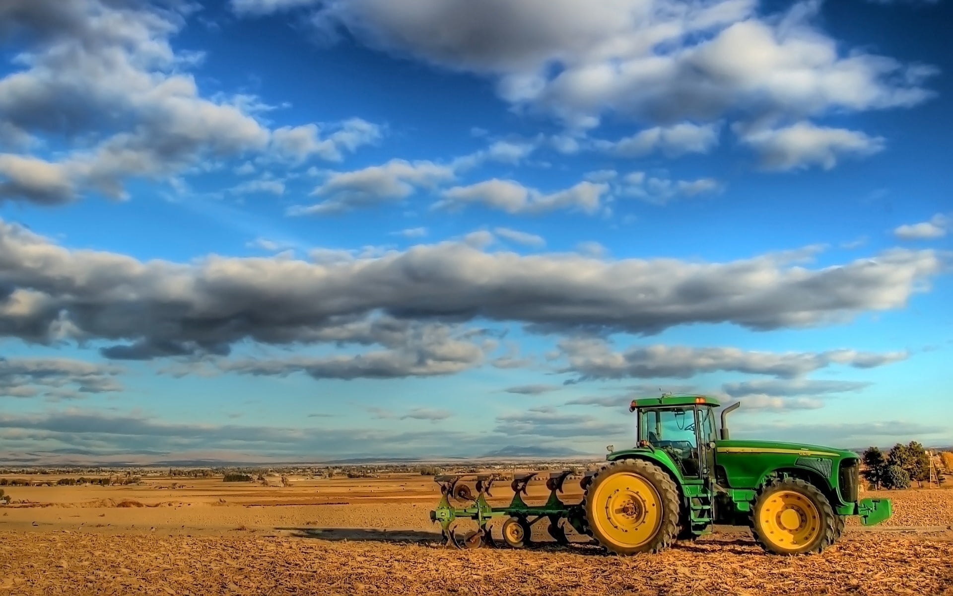 farmer, growth, road, scenics - nature, scenics, 1080P, working, nature, plowed Field, no People, crop, plant, dirt, farm, landscape, equipment, landscaped, HD Wallpaper