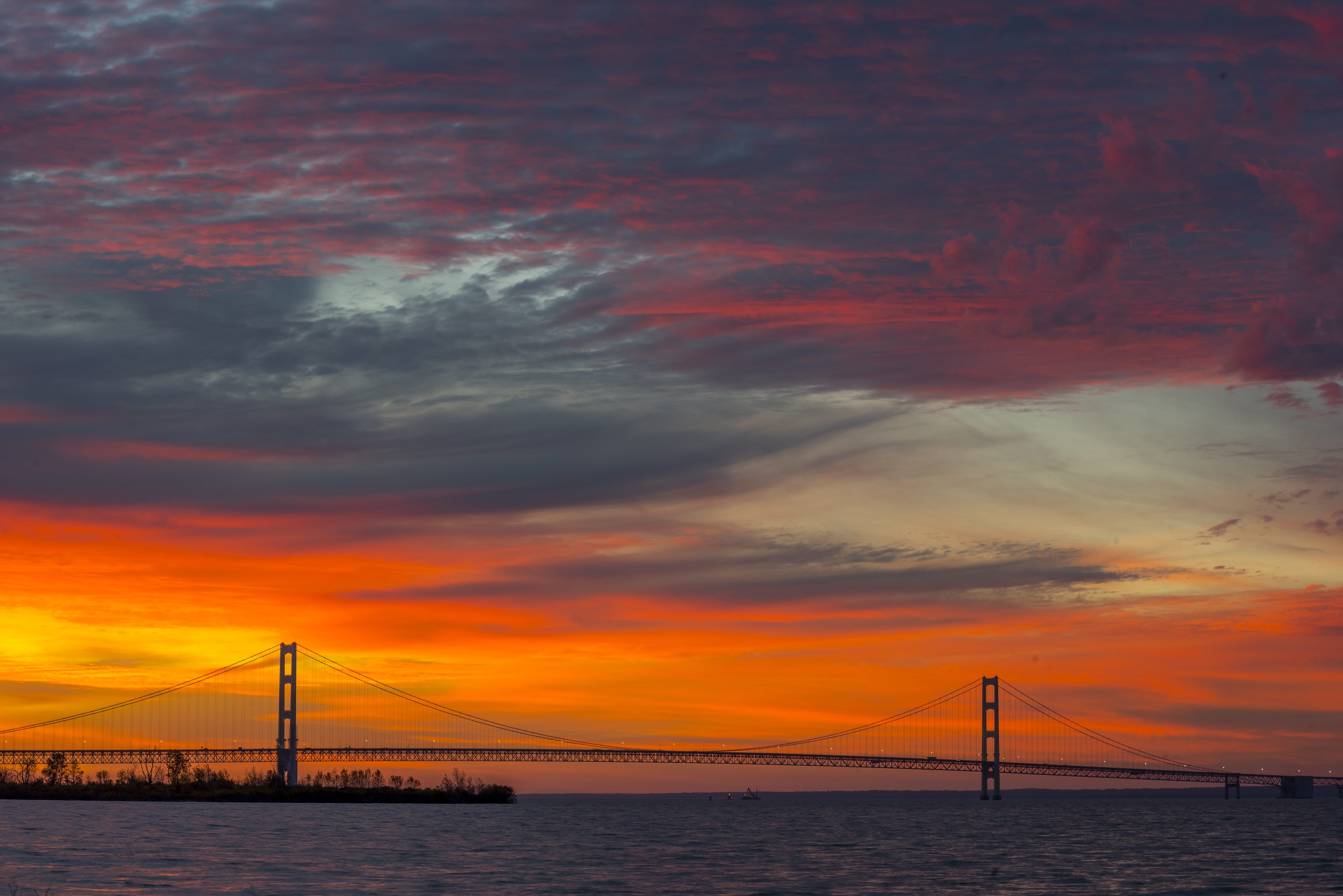 transportation, dramatic sky, outdoors, outdoor, scenic, clouds, lake, crossing, built structure, sun, scenery, nature, bridge - man made structure, sea, HD Wallpaper